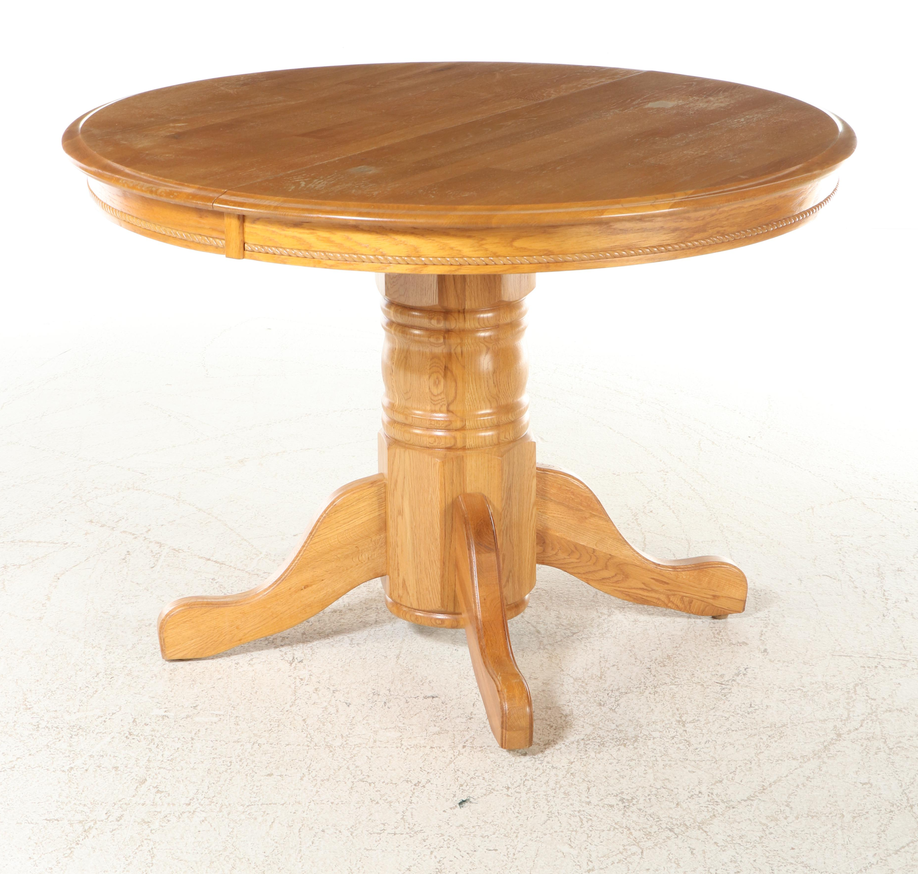 Five-Piece Colonial Style Oak Dining Set