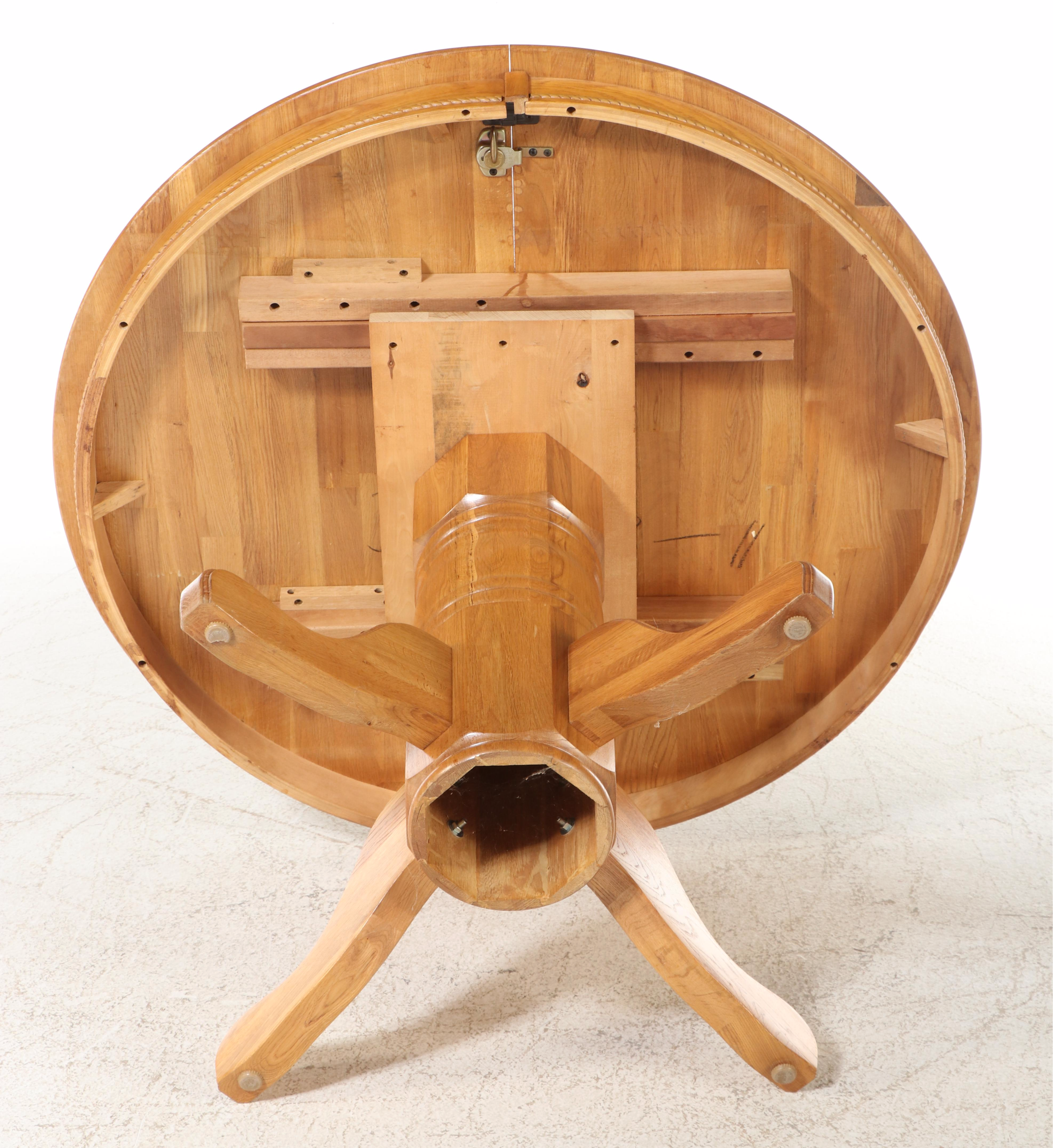 Five-Piece Colonial Style Oak Dining Set