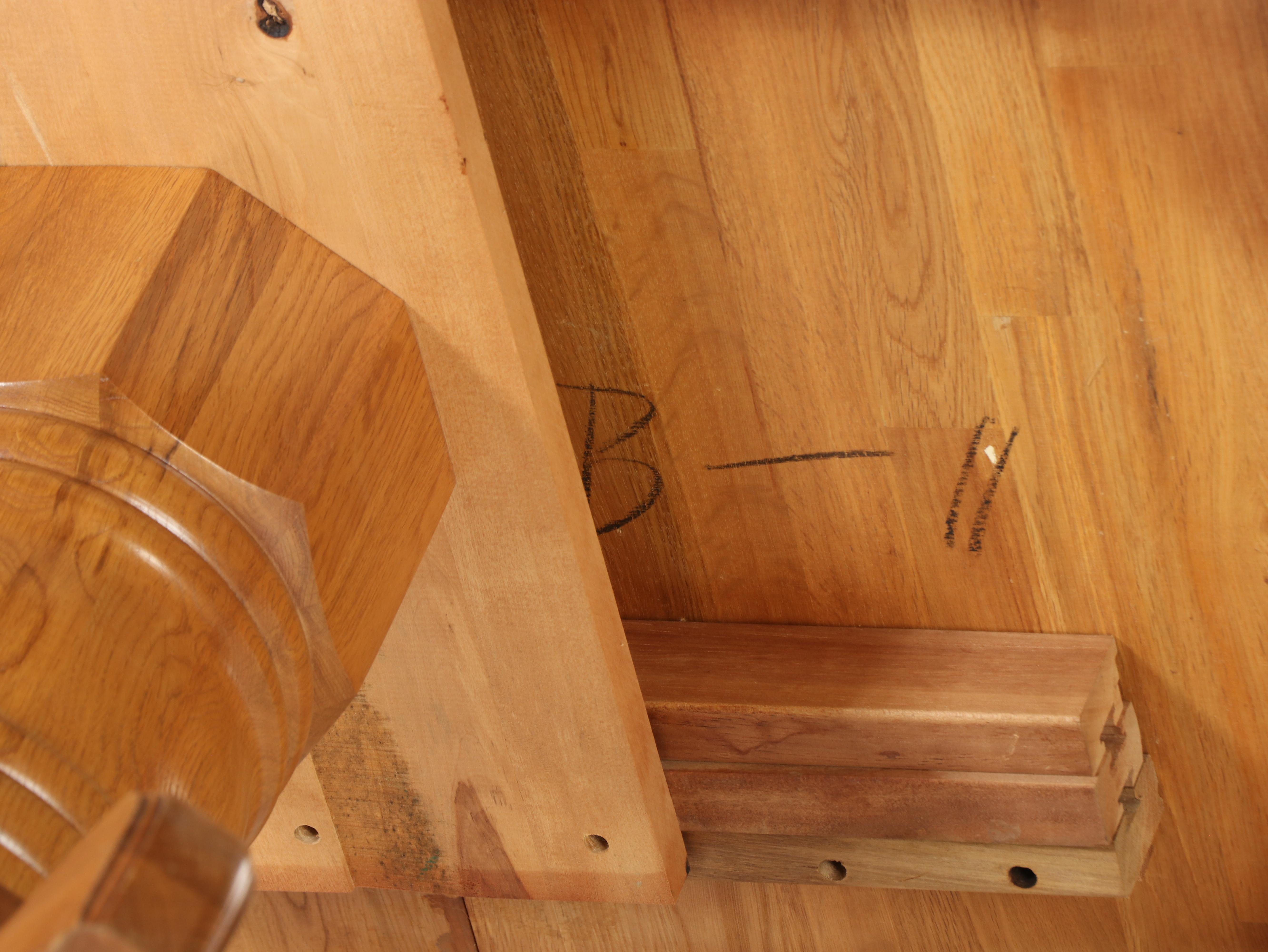 Five-Piece Colonial Style Oak Dining Set