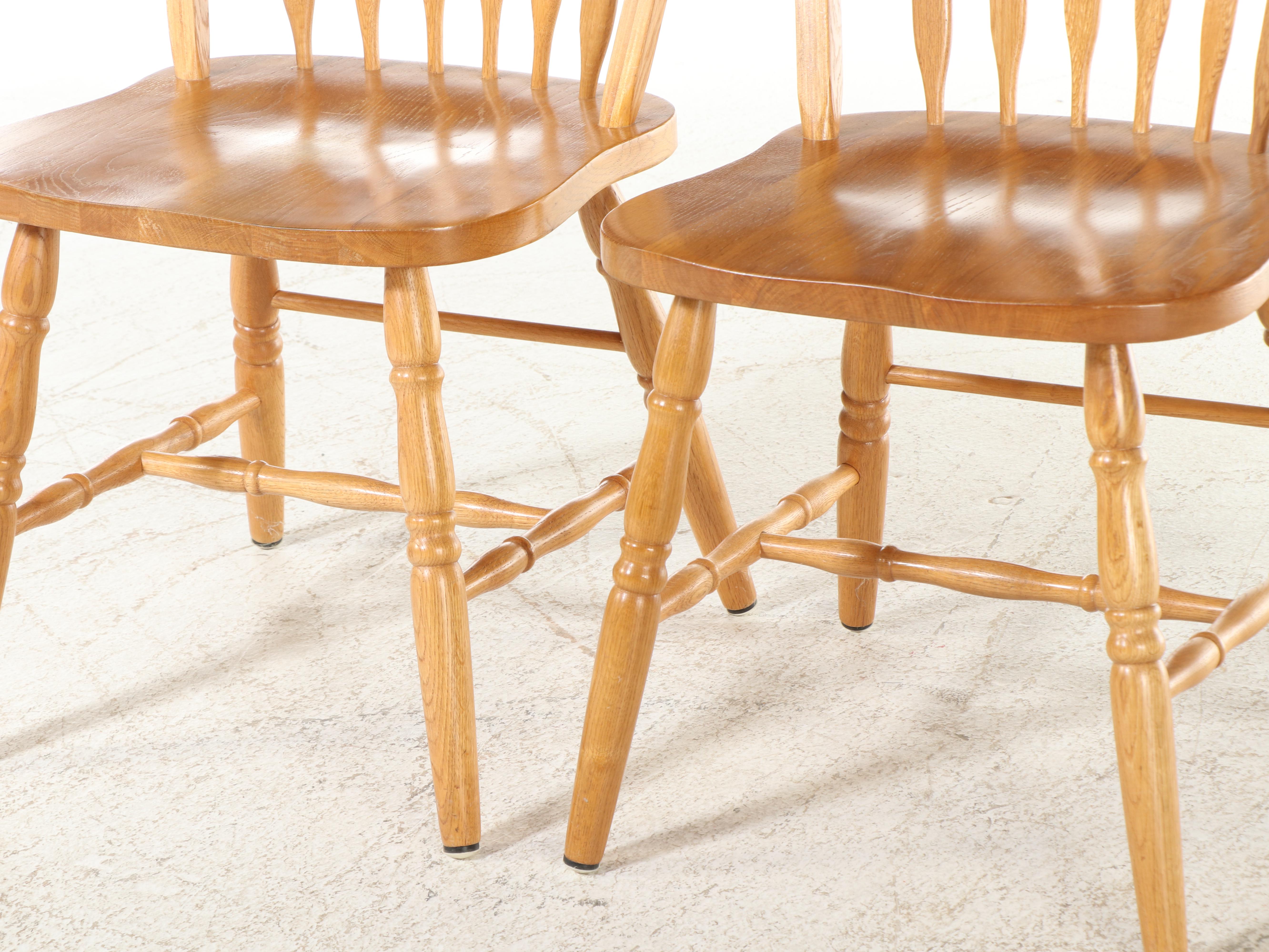 Five-Piece Colonial Style Oak Dining Set