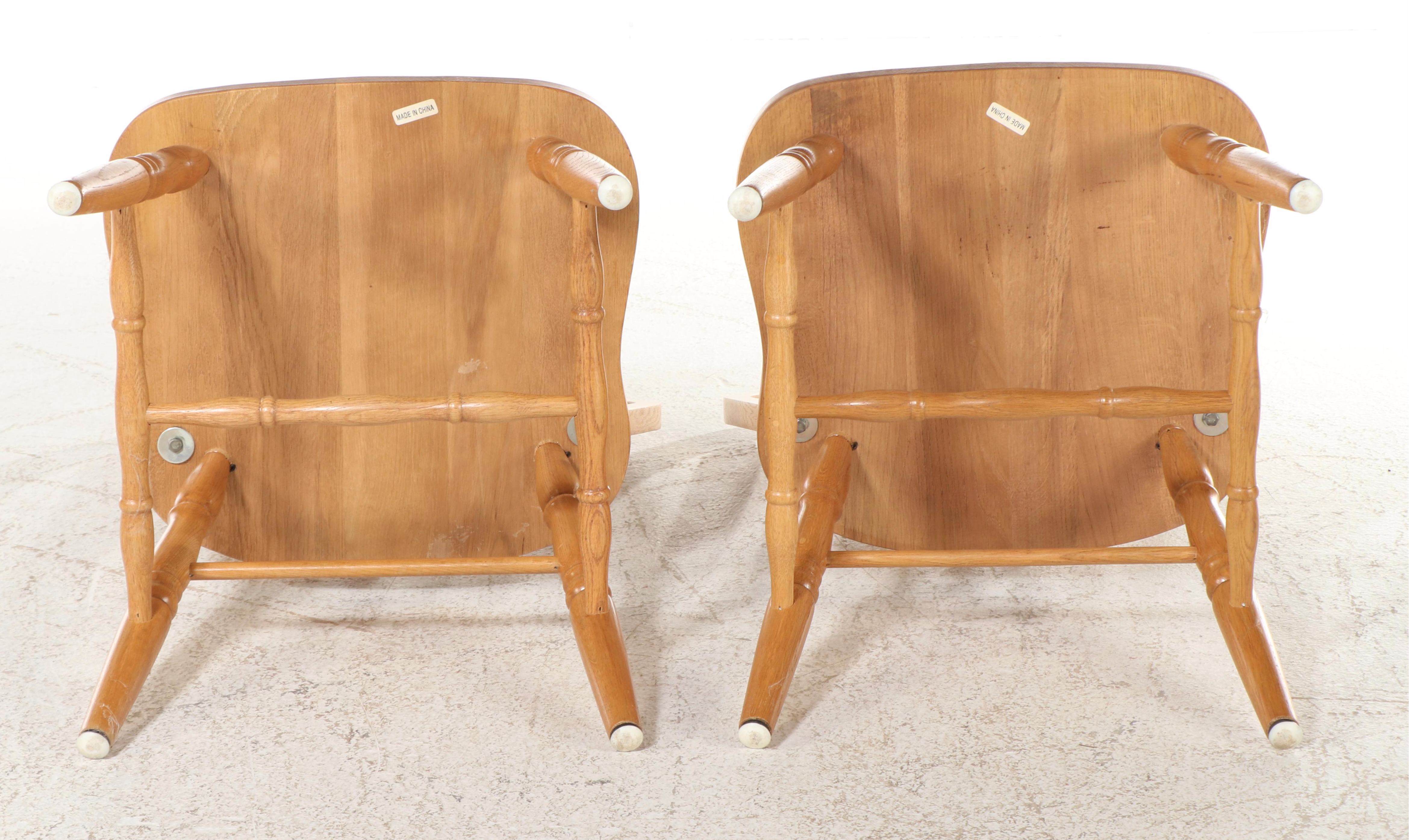 Five-Piece Colonial Style Oak Dining Set