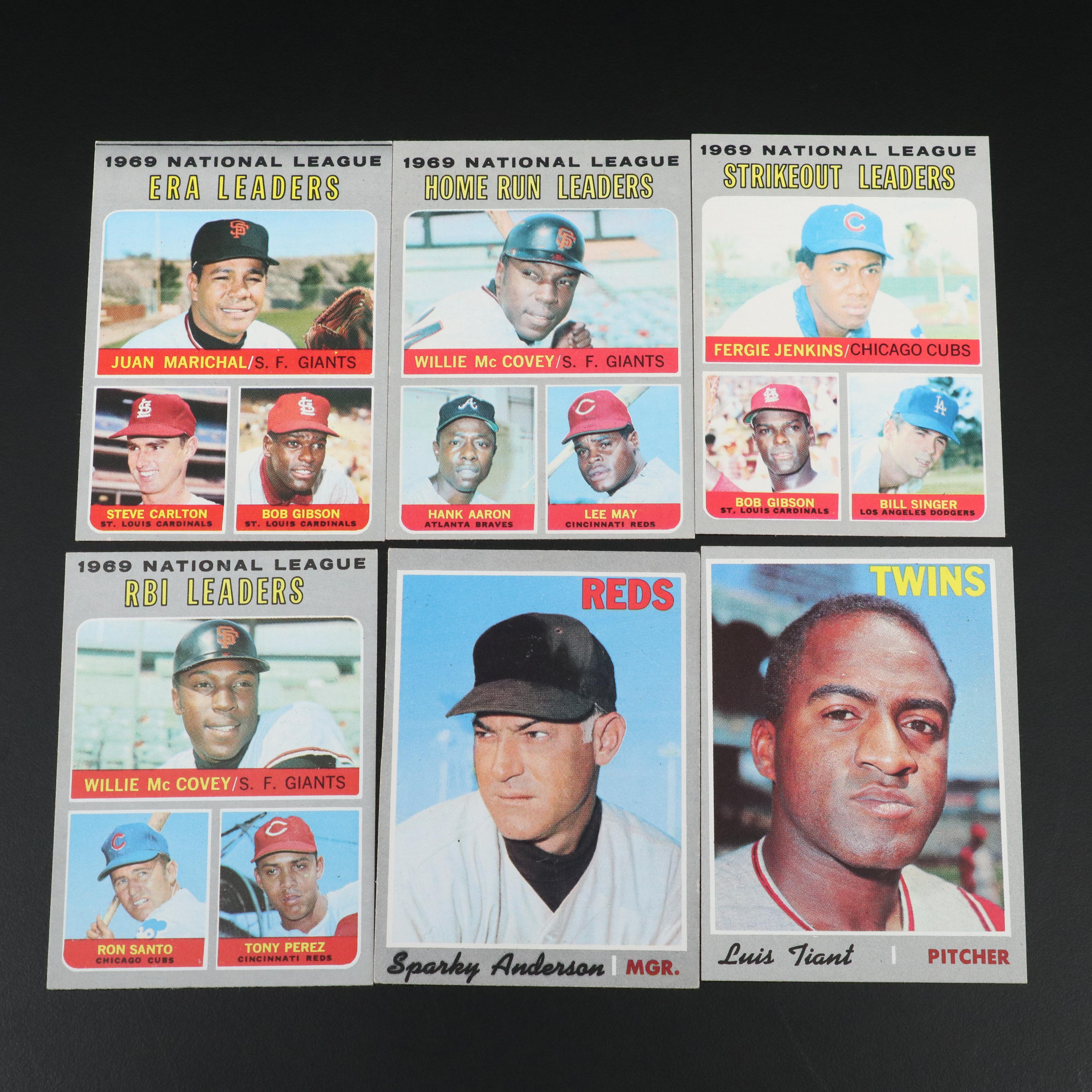 1970 Topps Baseball Cards Featuring Hank Aaron, Roberto Clemente, and More