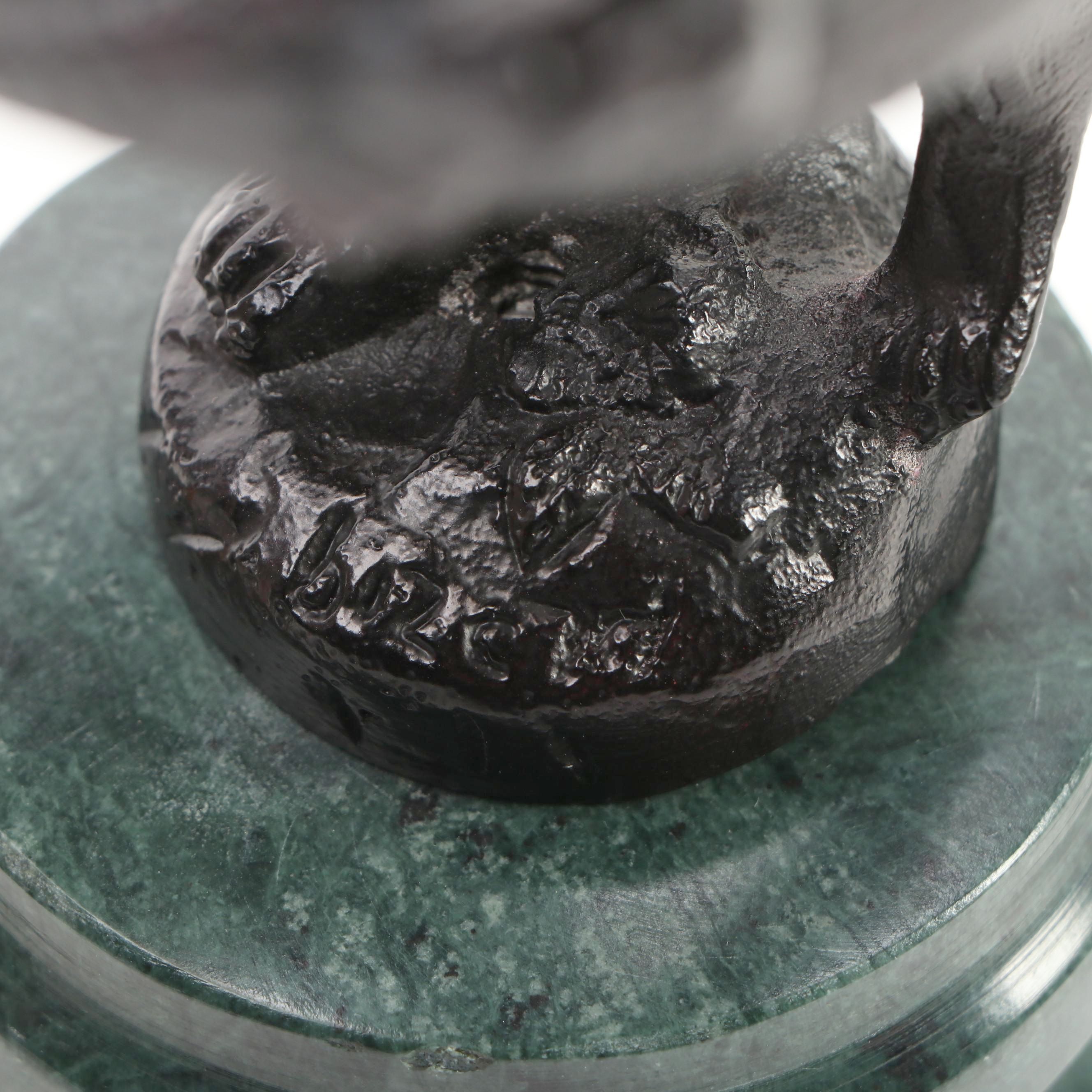 Brass Sculpture After Suzanne Bizard "Girl Carrying Baskets"