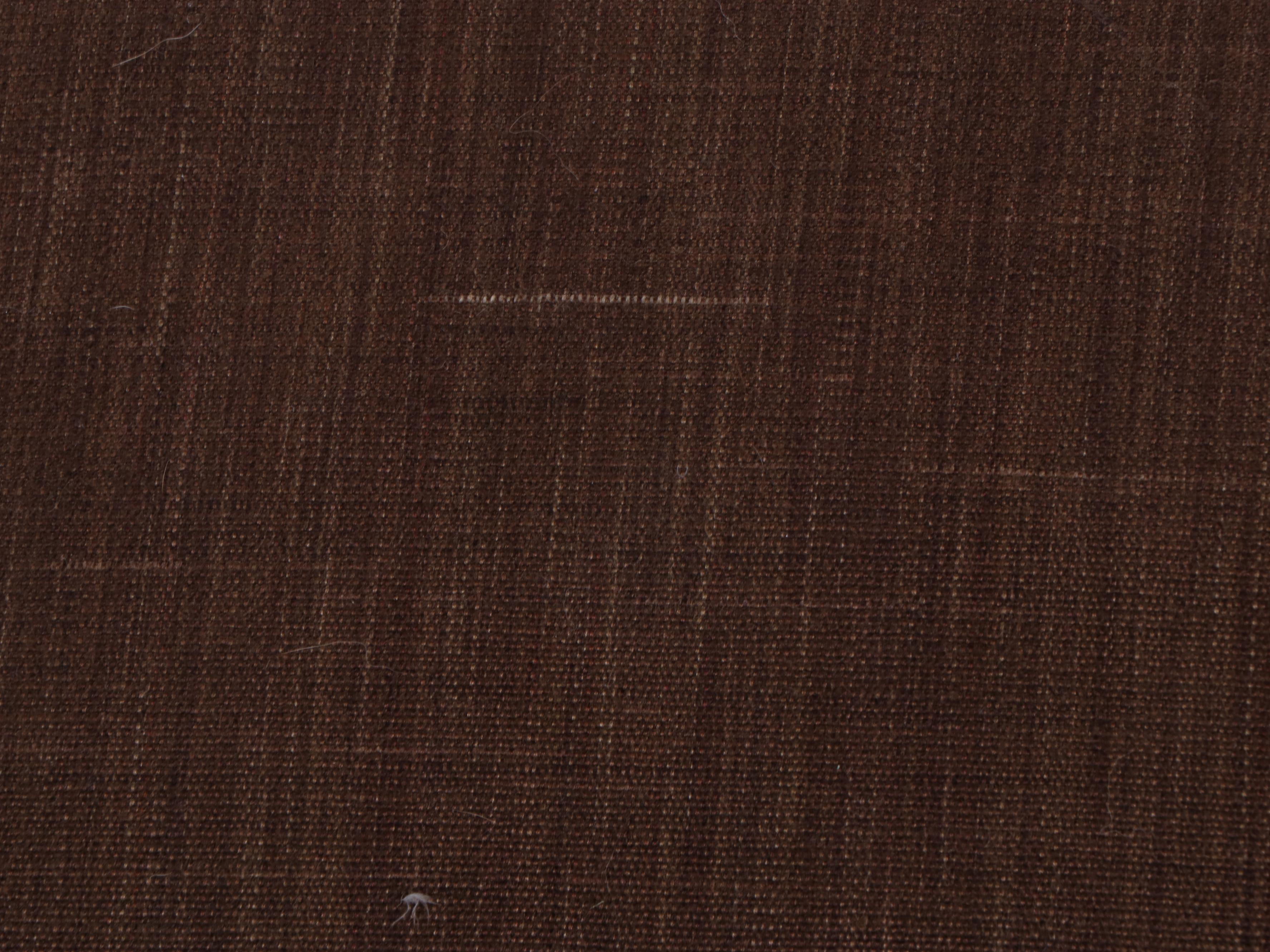 Henredon Bed Skirt with Brown Fabric Pillows and Blankets