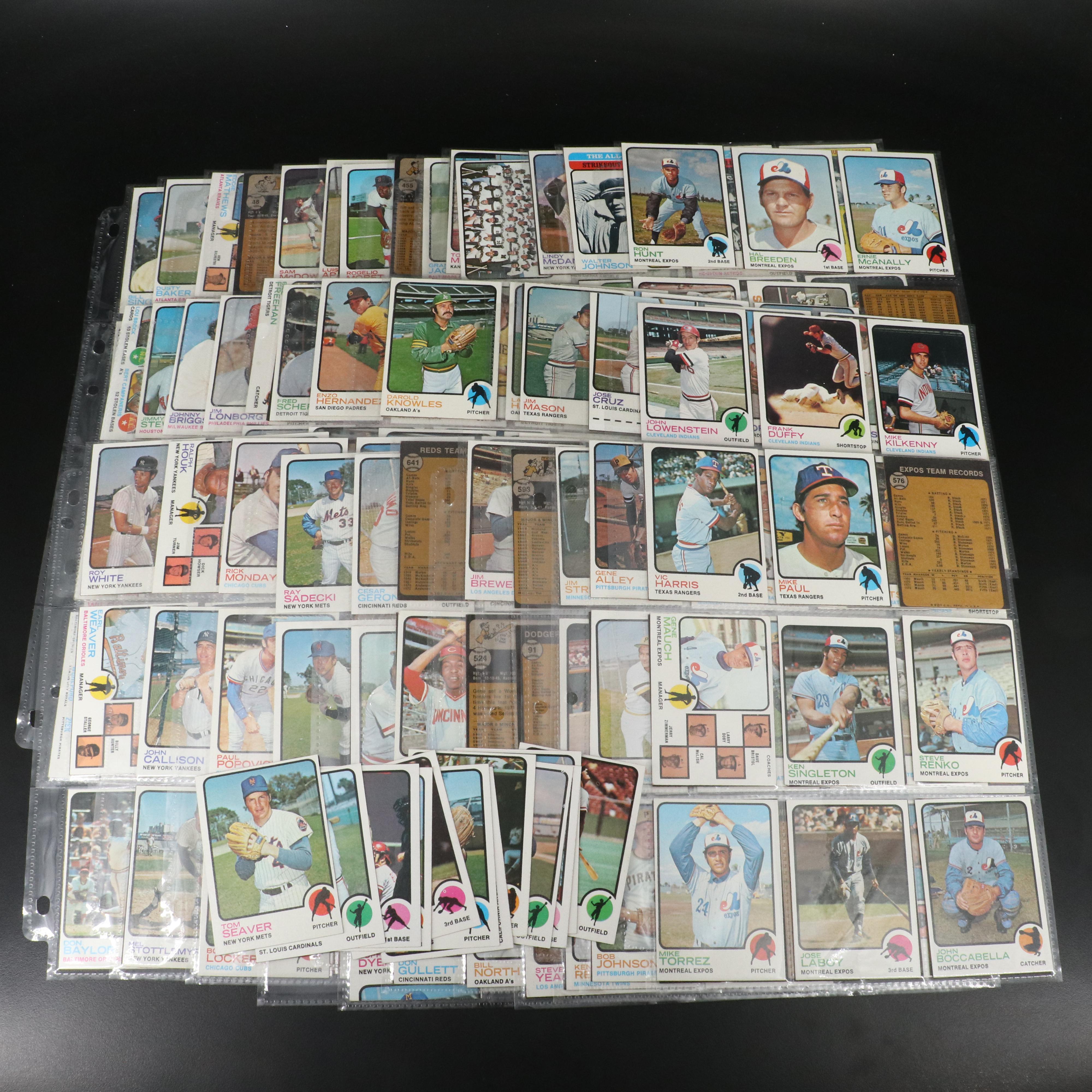 1973 Topps Baseball Cards Featuring Pete Rose, Tom Seaver, and More