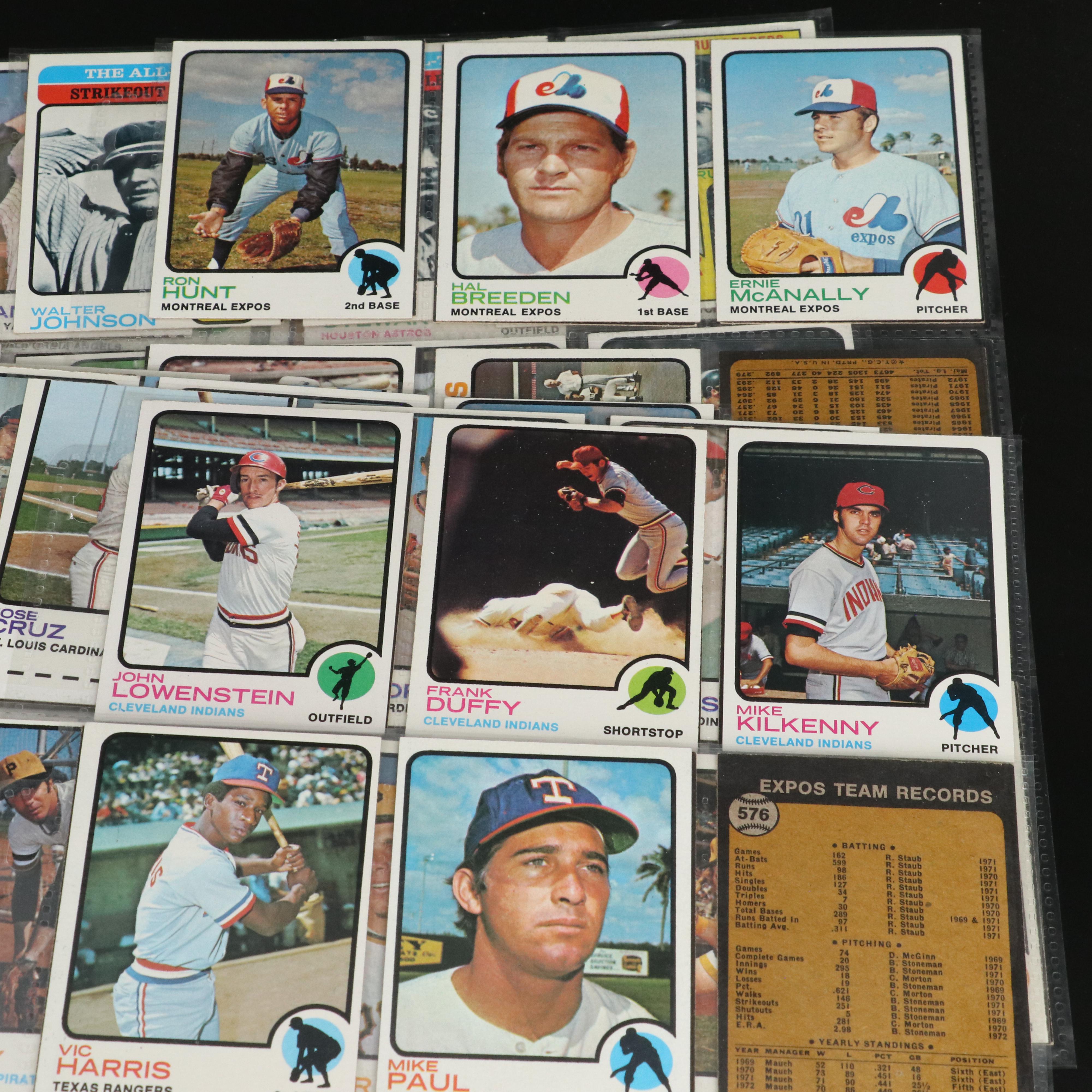 1973 Topps Baseball Cards Featuring Pete Rose, Tom Seaver, and More