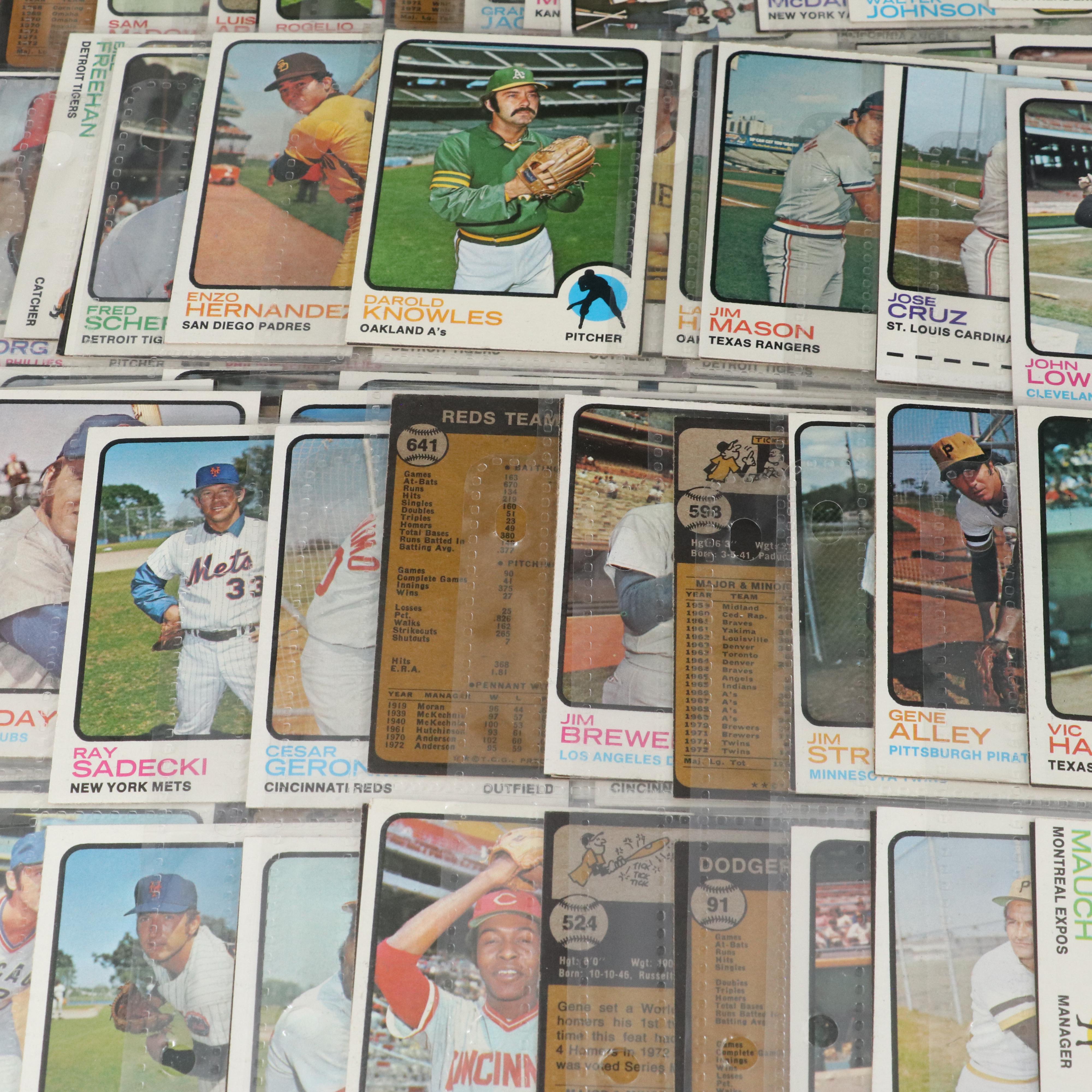 1973 Topps Baseball Cards Featuring Pete Rose, Tom Seaver, and More