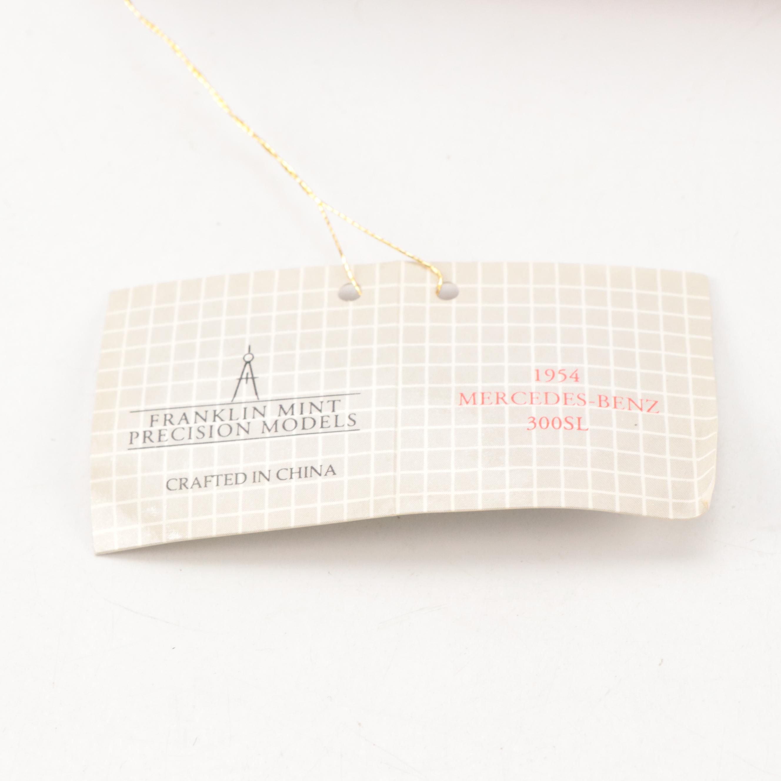 Franklin Mint "1954 Mercedes-Benz 300 SL" 1:24 Scale Model Car, 1987