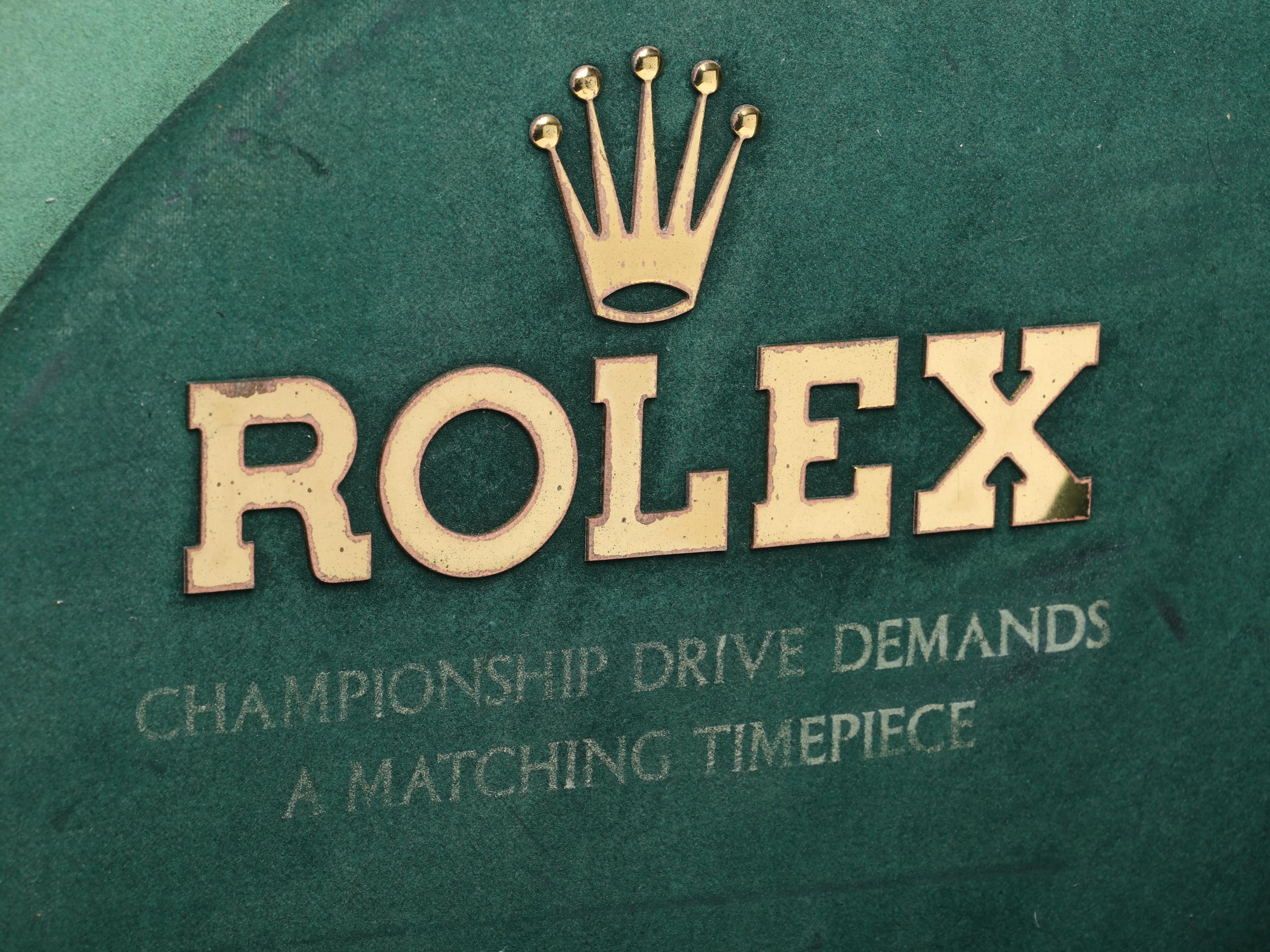 Rolex Watch Display For Golf Championship