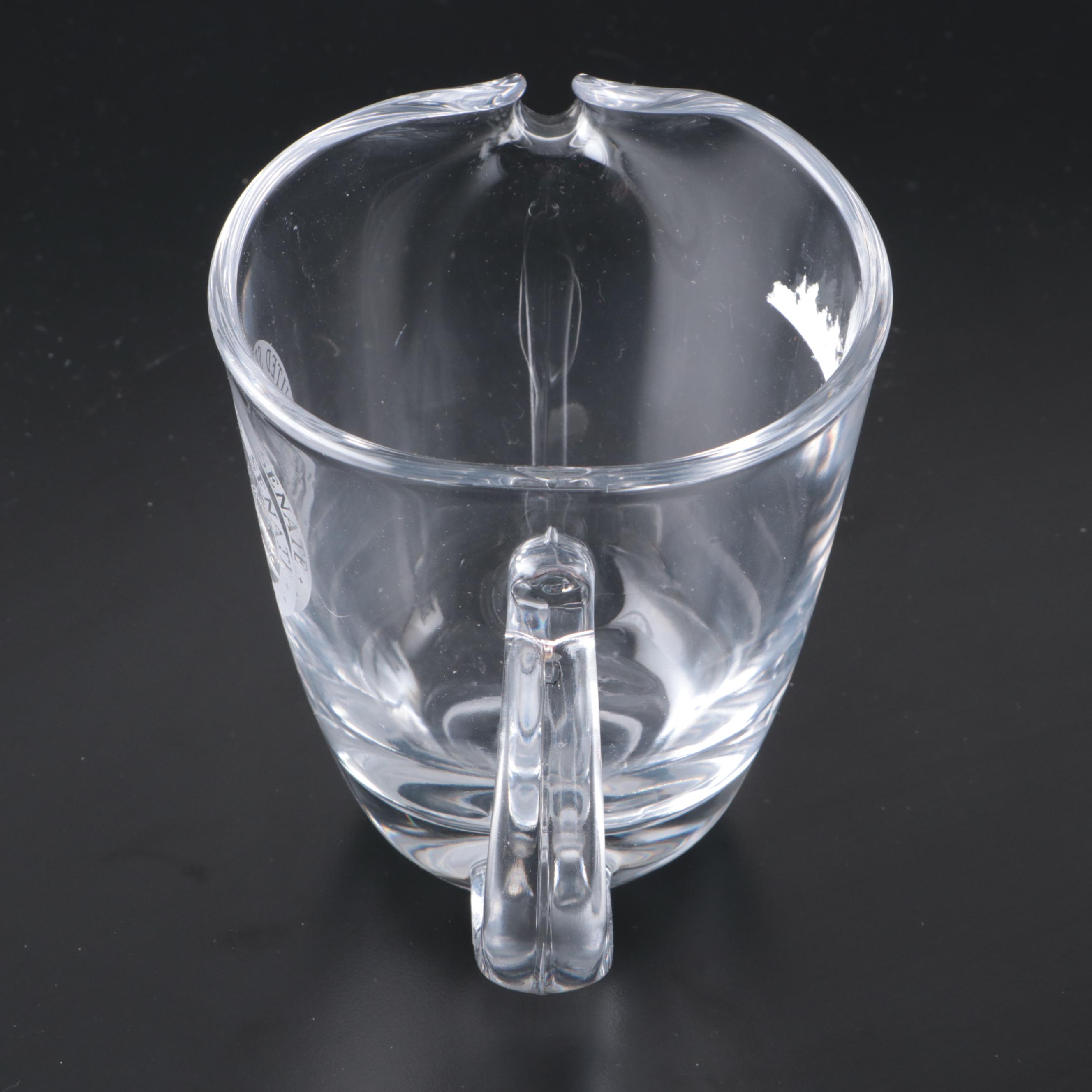 Etched Crystal Vase, Crystal Ice Bucket, and Glass U.S. Senate Pitcher