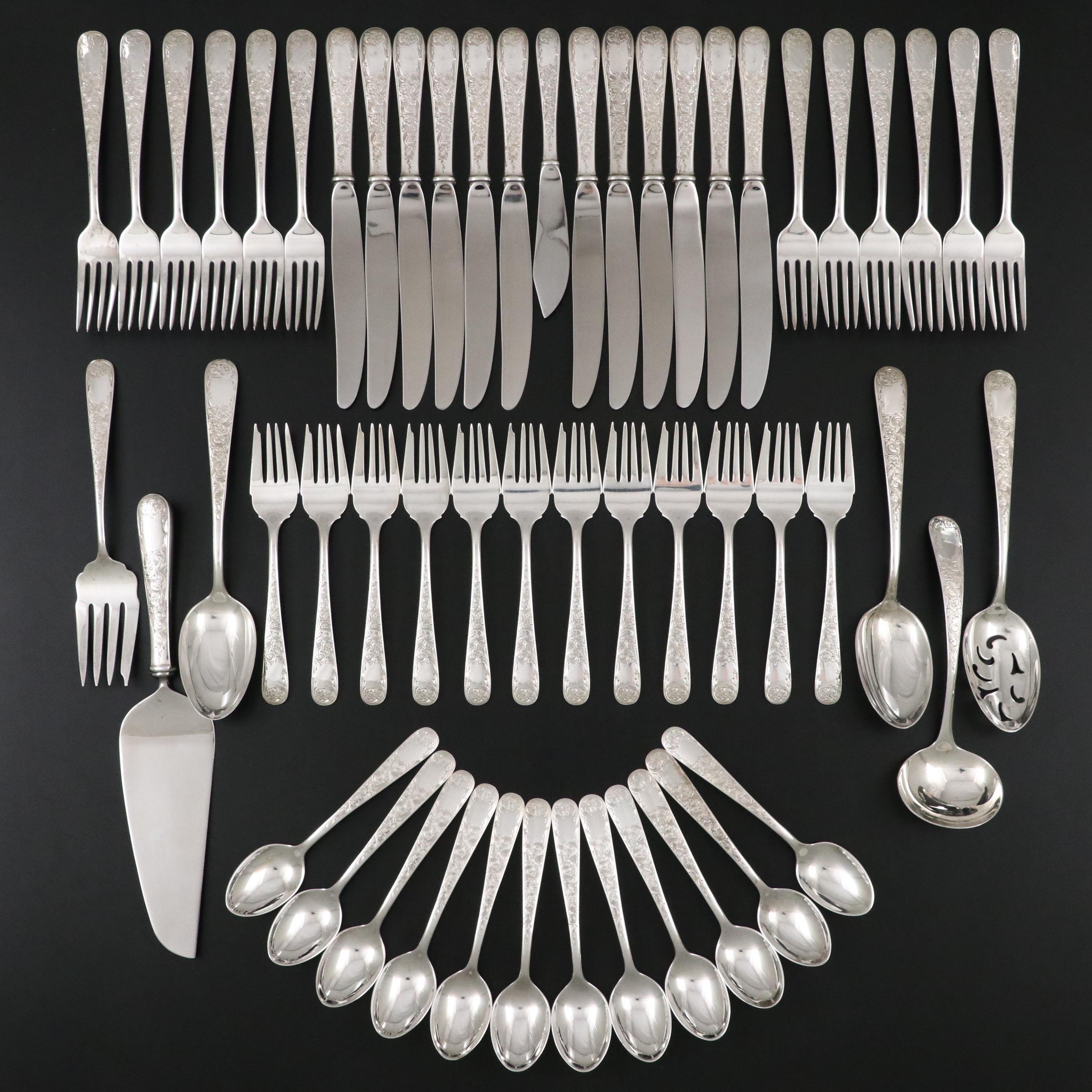 S. Kirk & Son "Old Maryland" Sterling Silver Flatware Set for Twelve