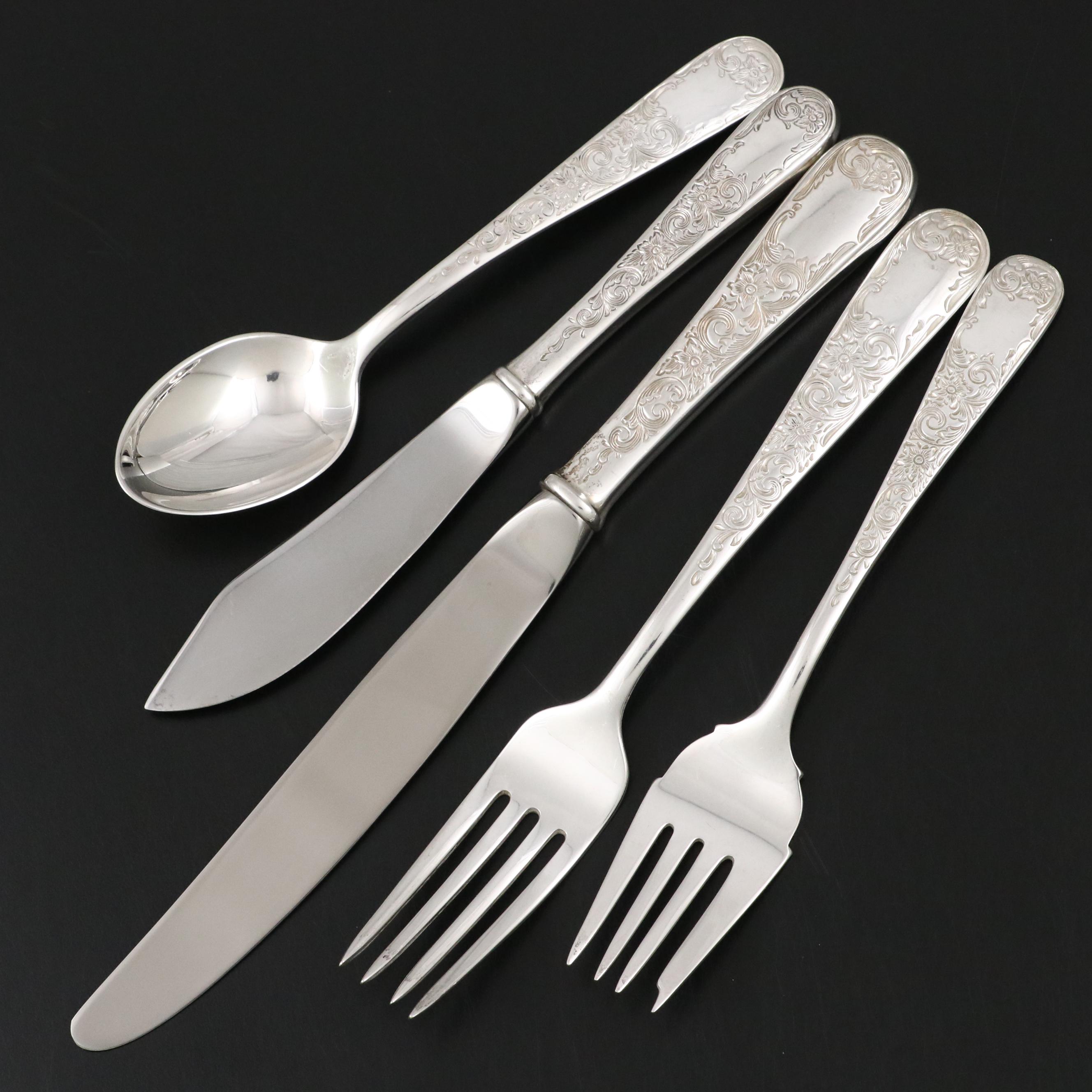 S. Kirk & Son "Old Maryland" Sterling Silver Flatware Set for Twelve