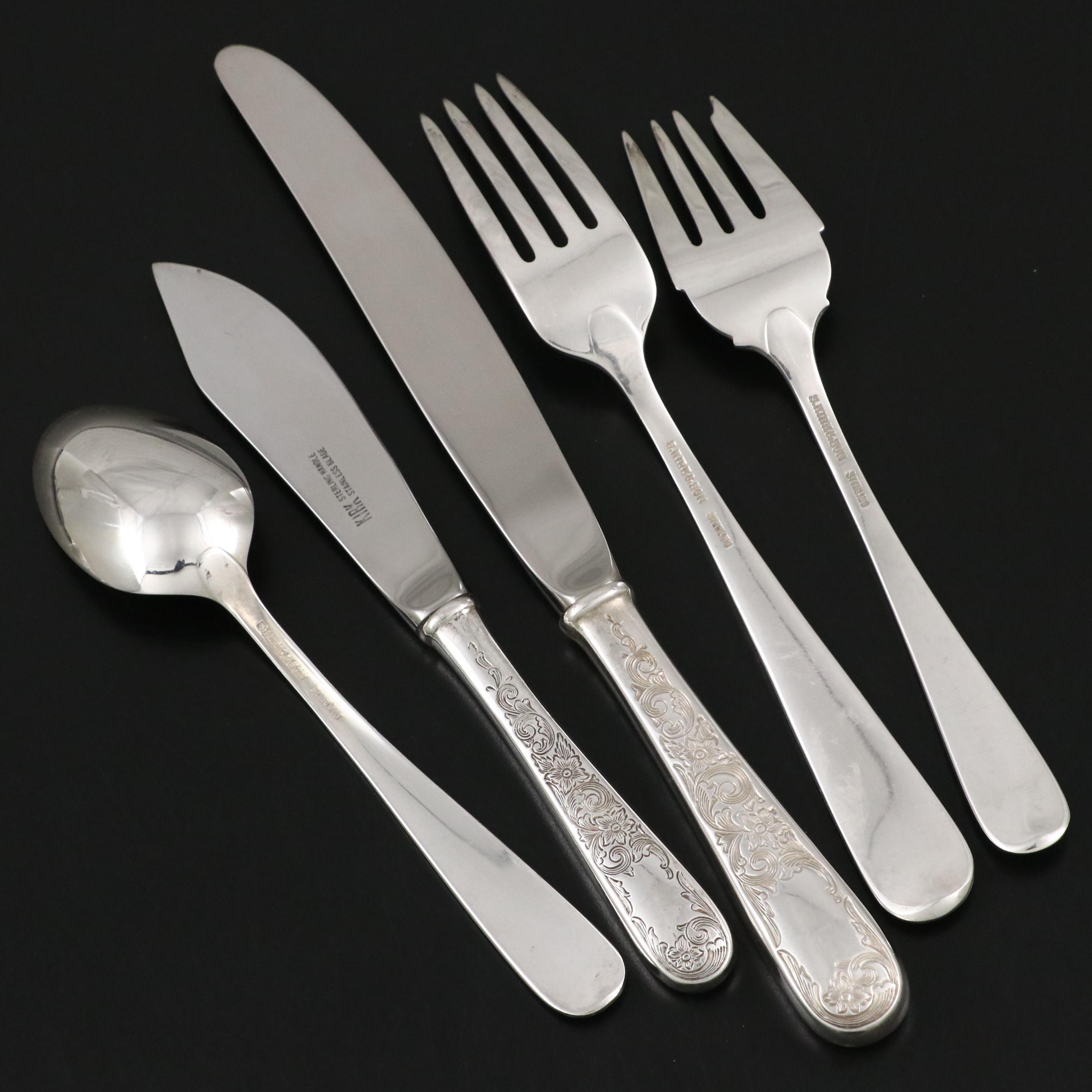 S. Kirk & Son "Old Maryland" Sterling Silver Flatware Set for Twelve