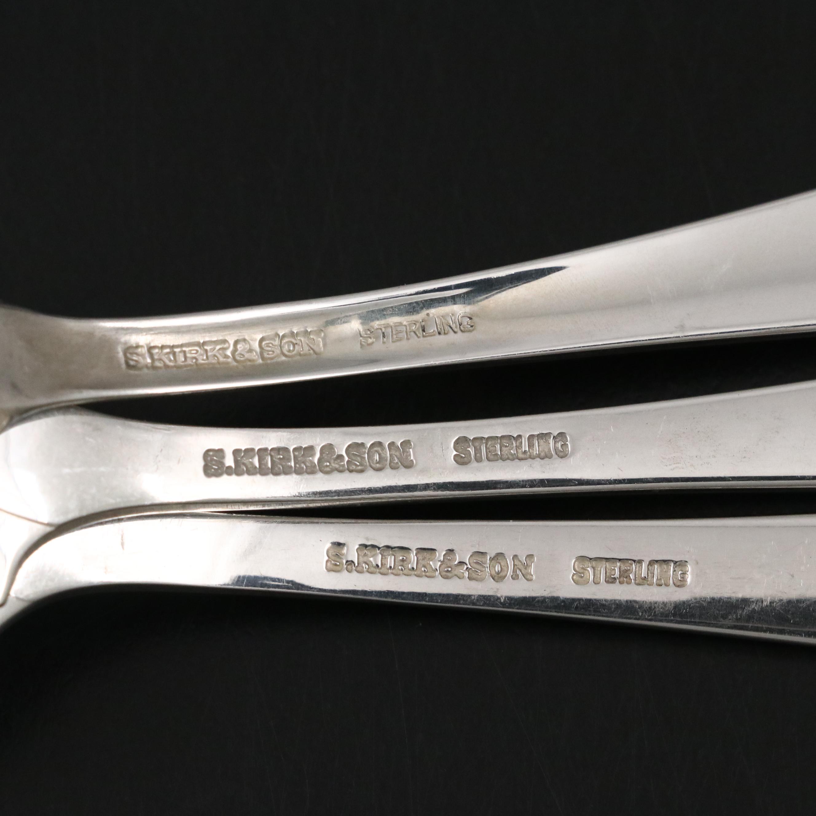 S. Kirk & Son "Old Maryland" Sterling Silver Flatware Set for Twelve