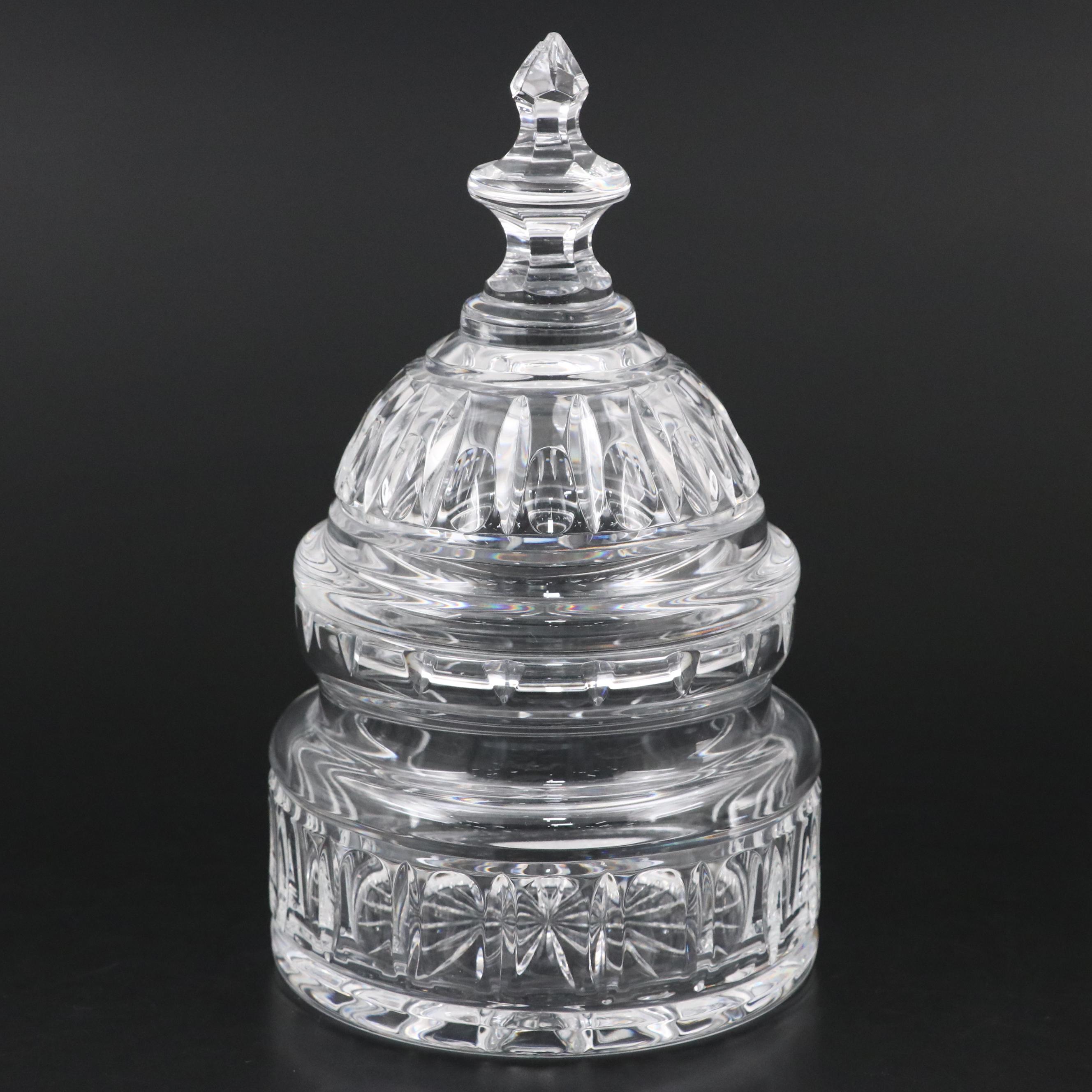 Waterford Crystal Capitol Dome Biscuit Barrel