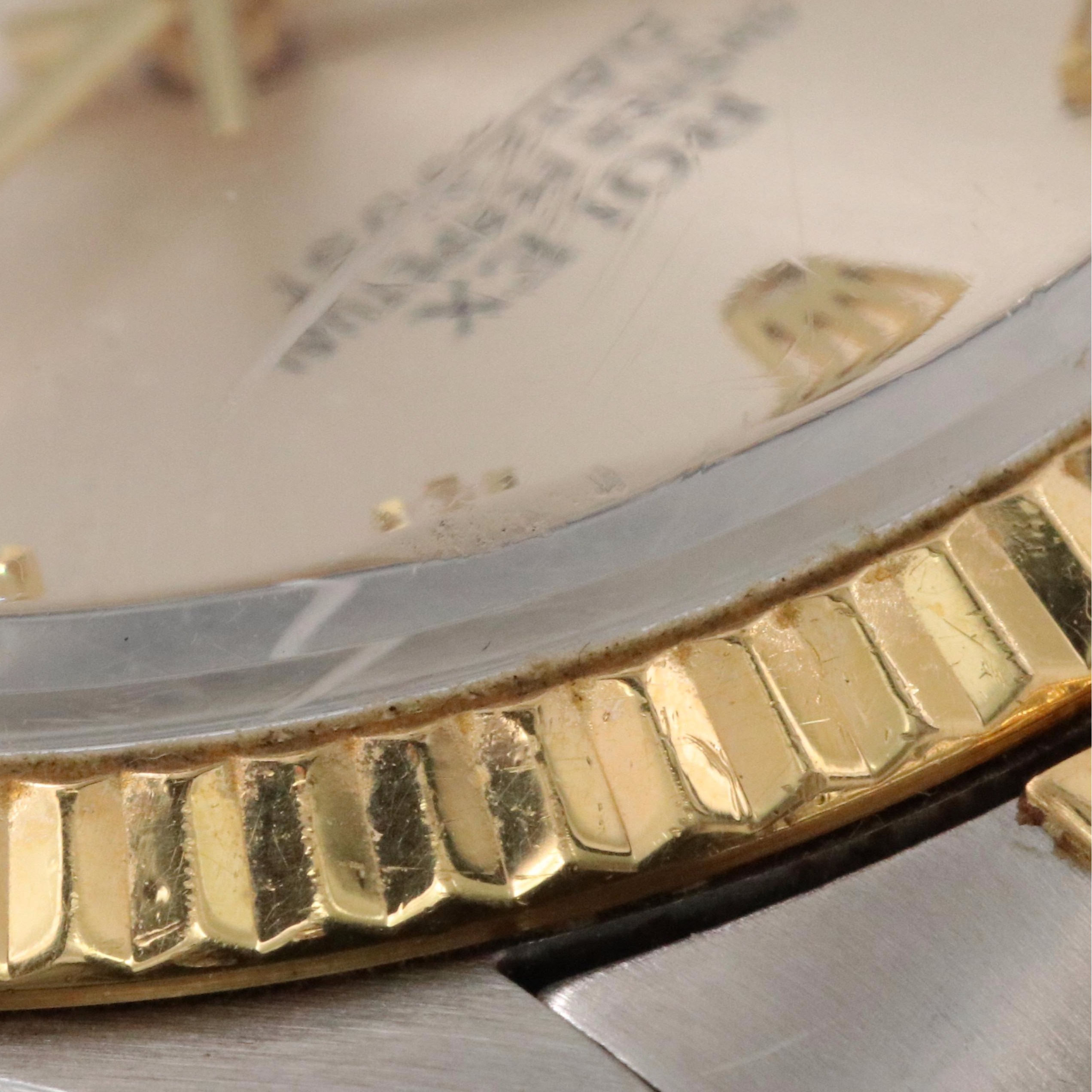 1986 Rolex Custom Diamond Dial Two-Tone Datejust Watch