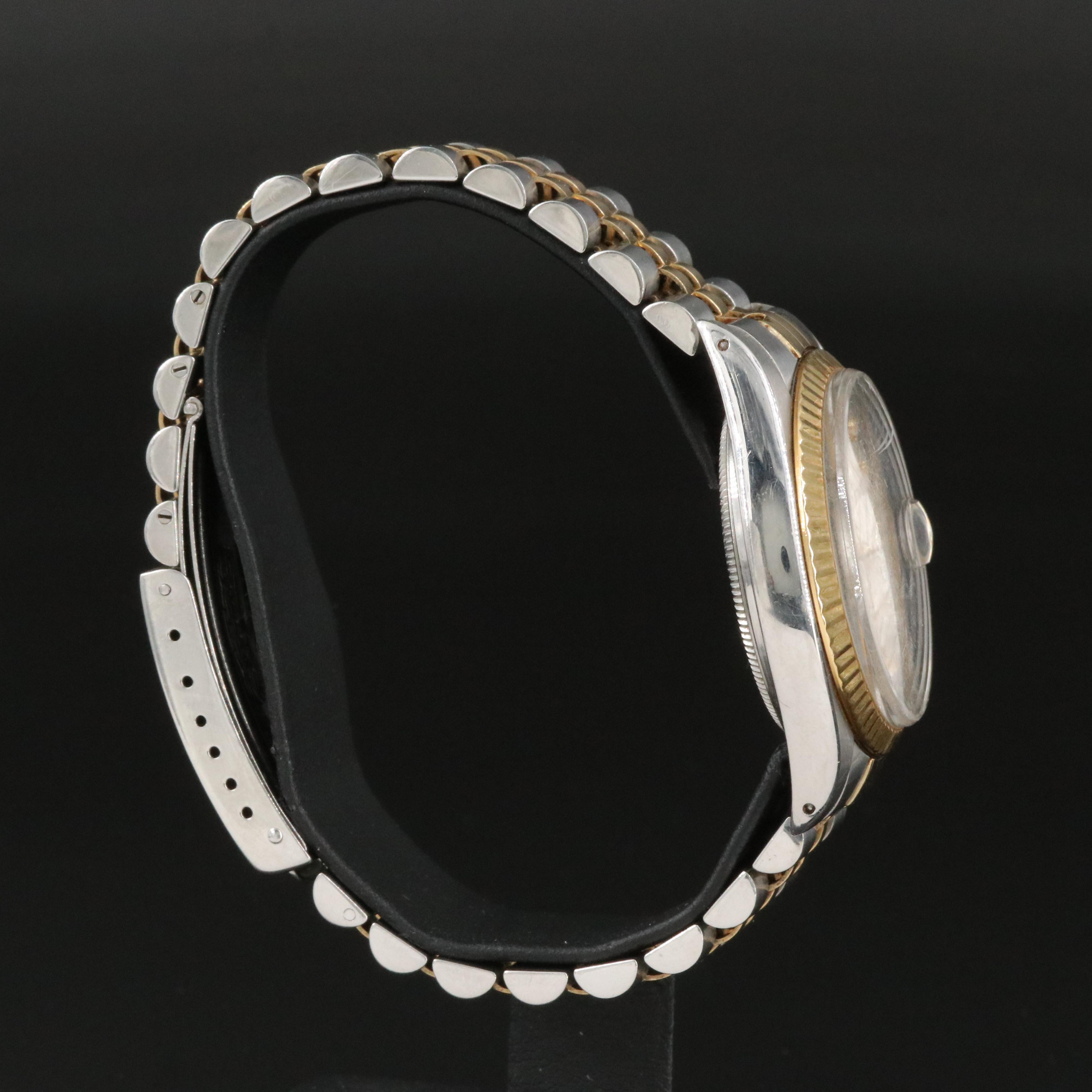 1986 Rolex Custom Diamond Dial Two-Tone Datejust Watch