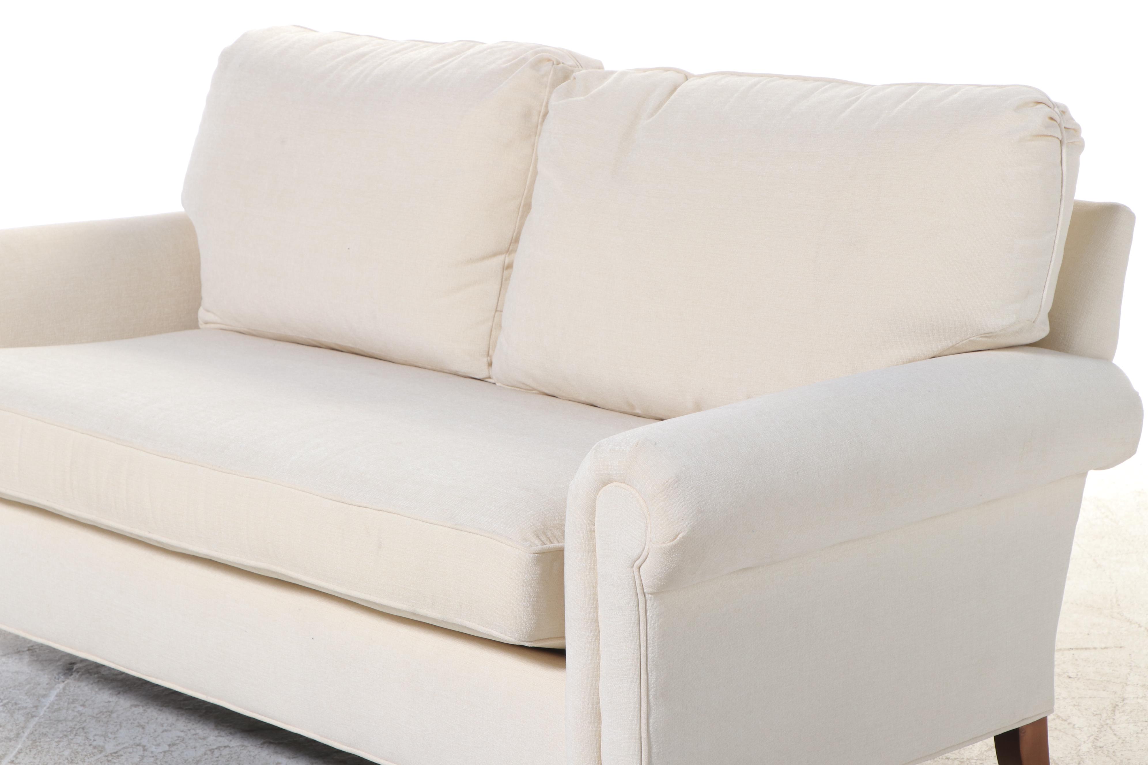 CR Laine Custom-Upholstered Single-Cushion Sofa