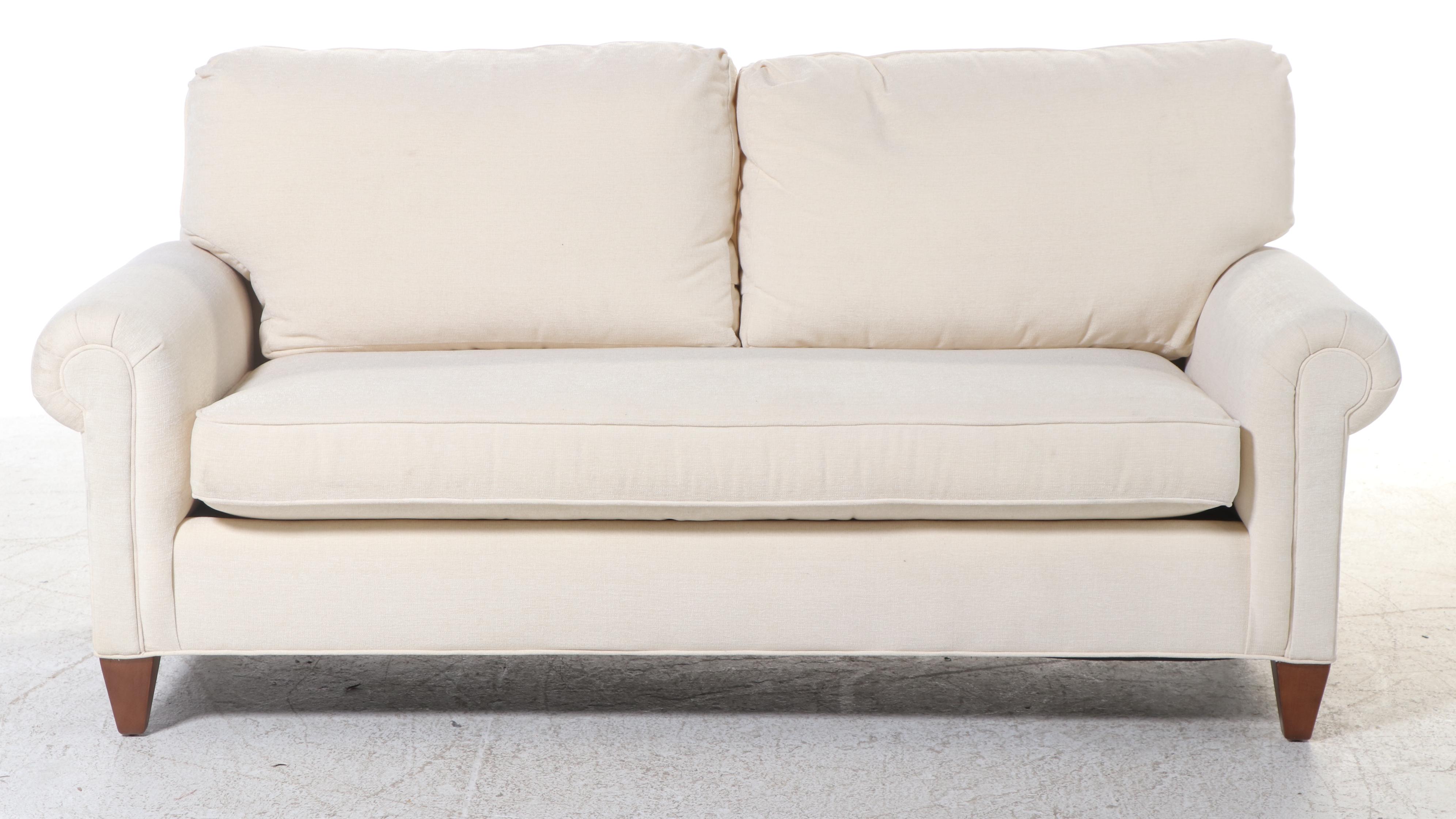 CR Laine Custom-Upholstered Single-Cushion Sofa