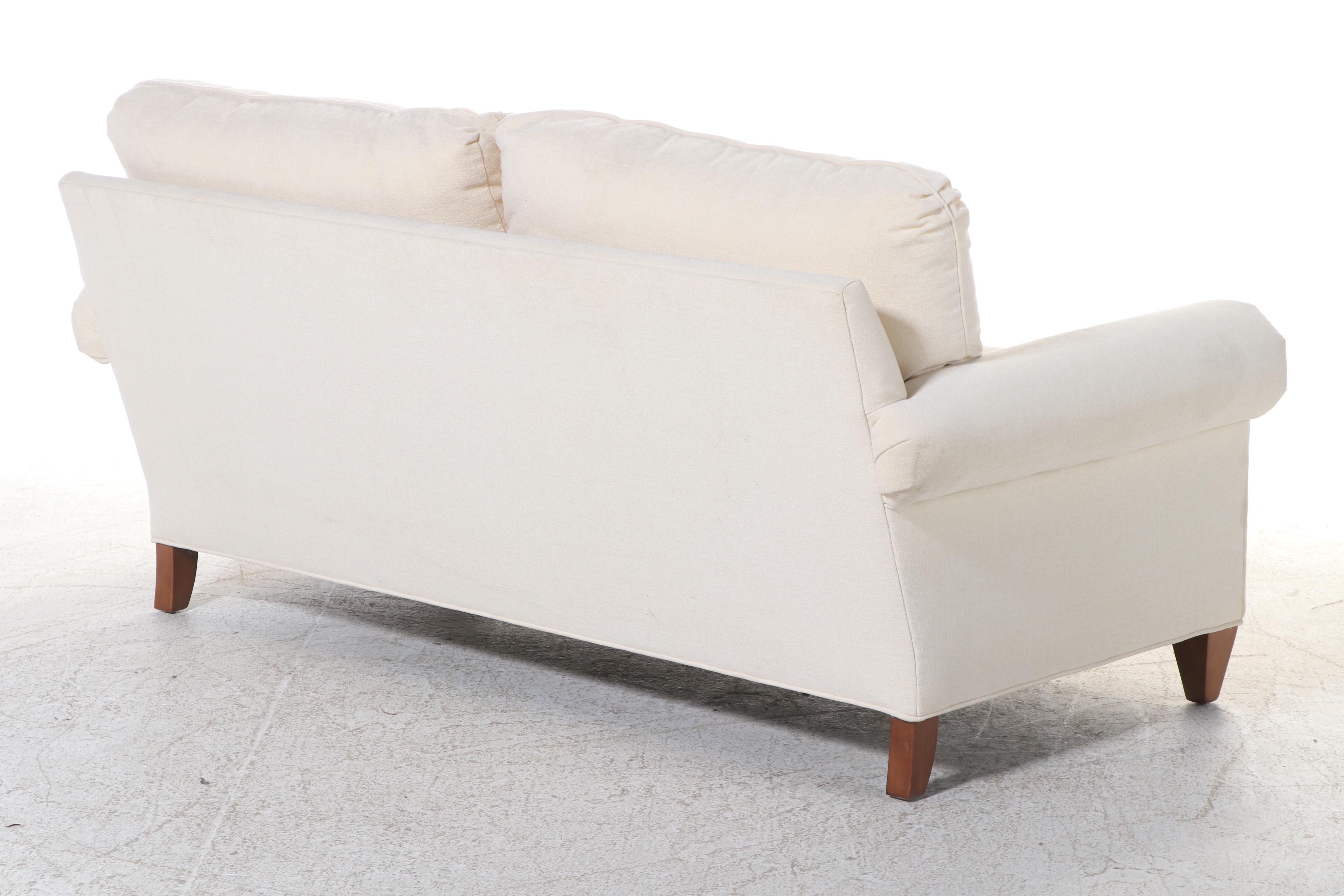 CR Laine Custom-Upholstered Single-Cushion Sofa