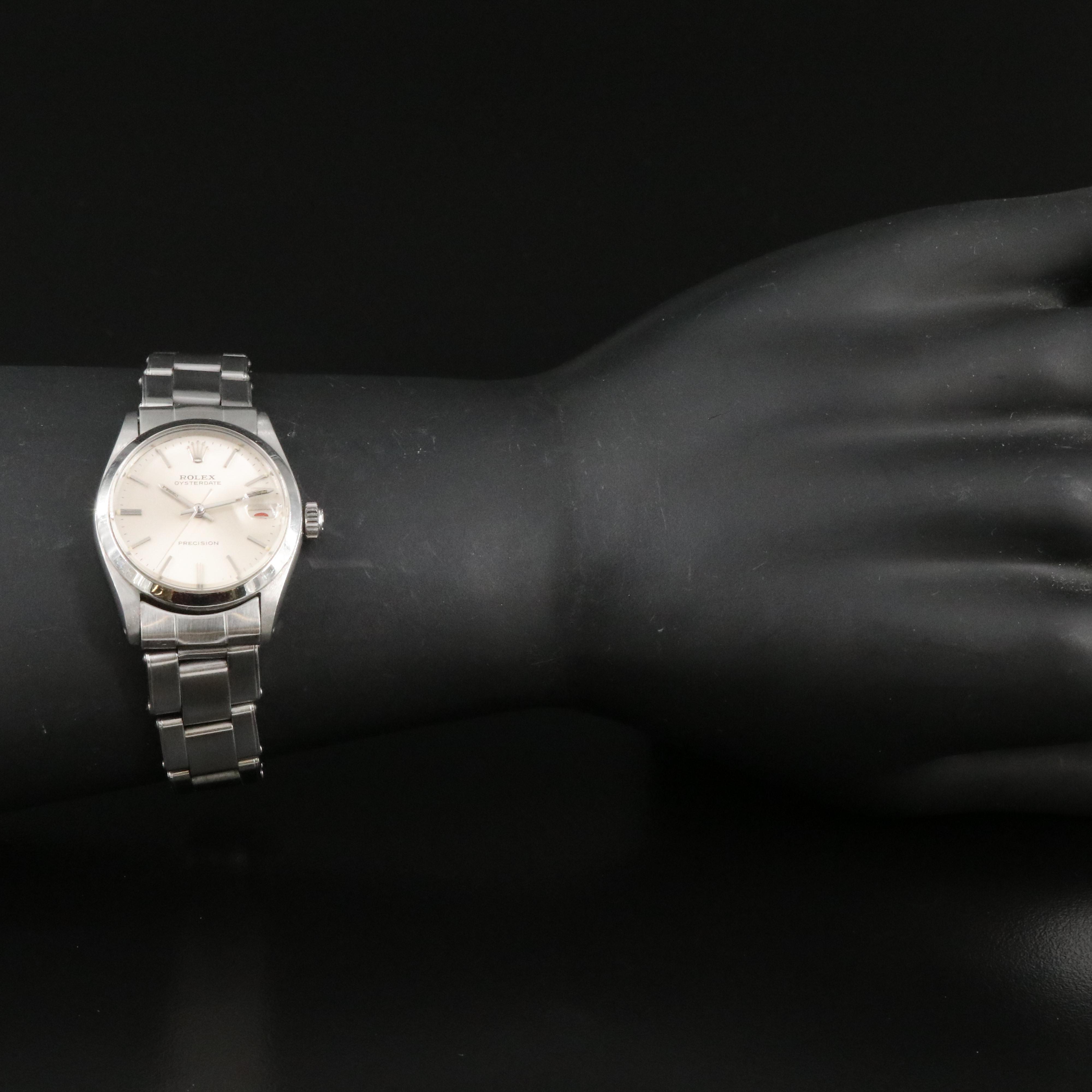 1957 Rolex Oysterdate Precision Stainless Steel Watch