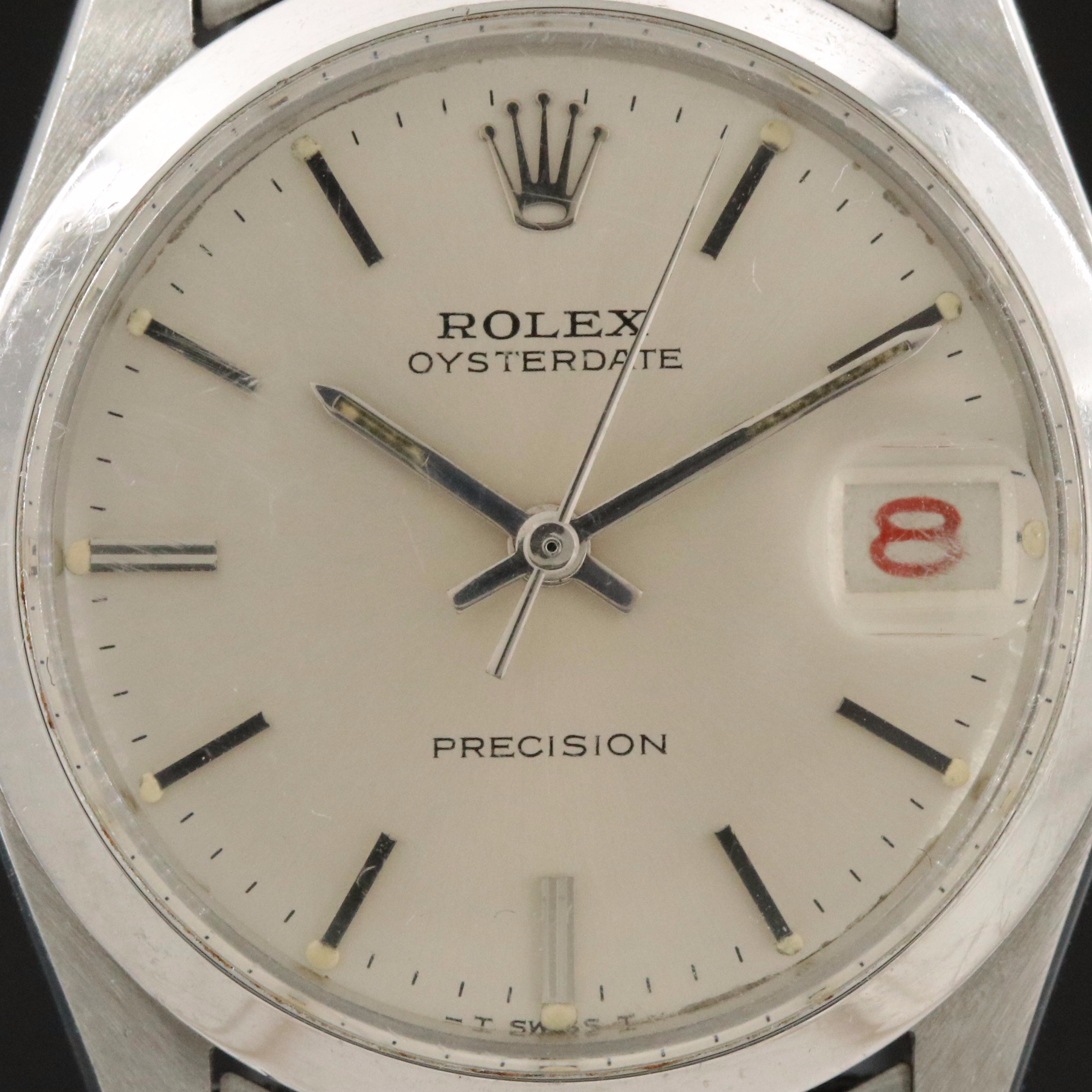 1957 Rolex Oysterdate Precision Stainless Steel Watch