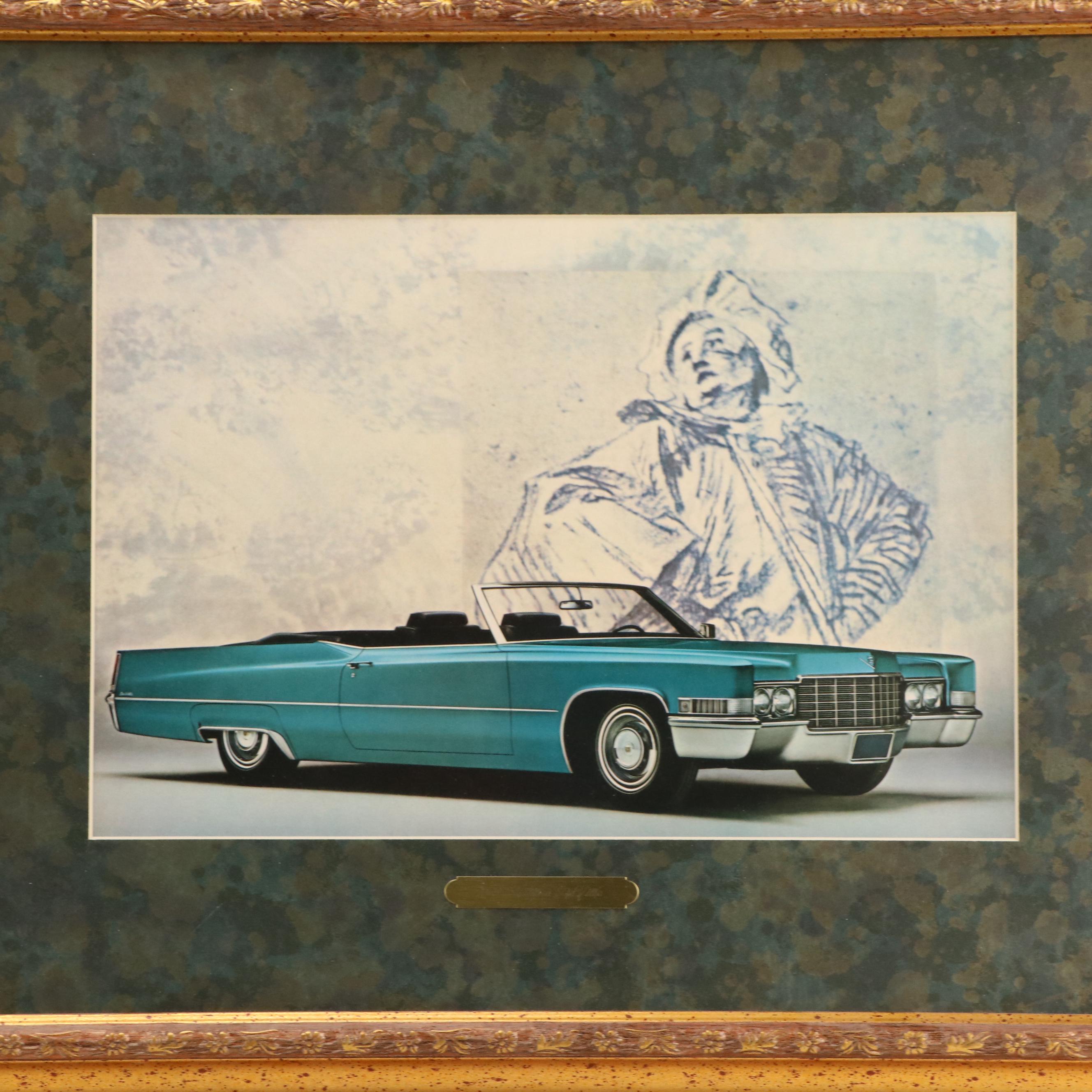 Four Automotive Photographic Prints from 1969 Cadillac Catalog