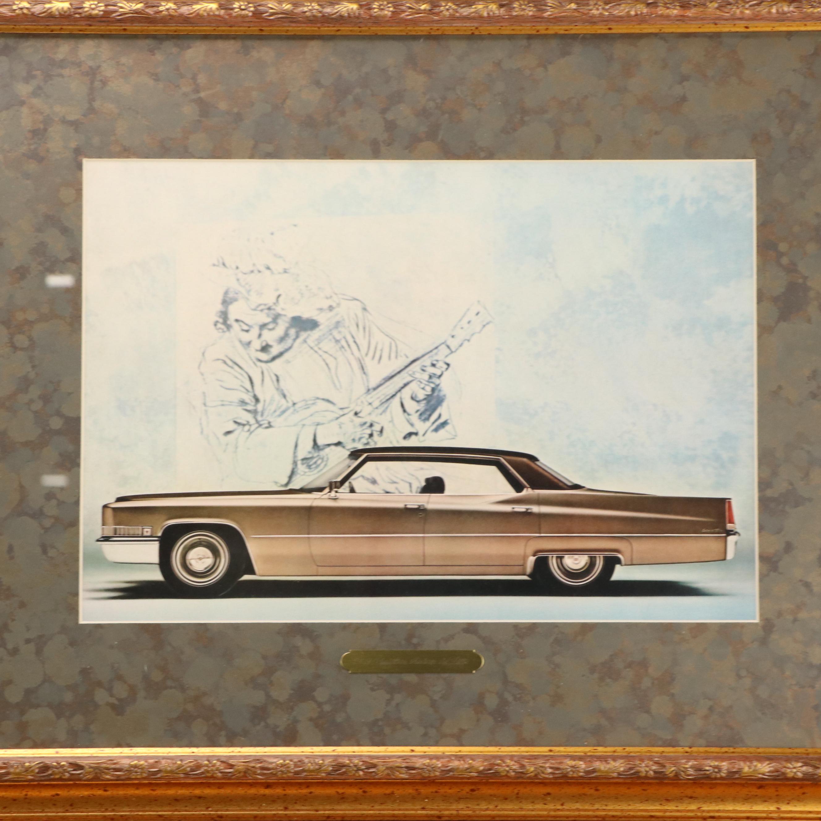Four Automotive Photographic Prints from 1969 Cadillac Catalog