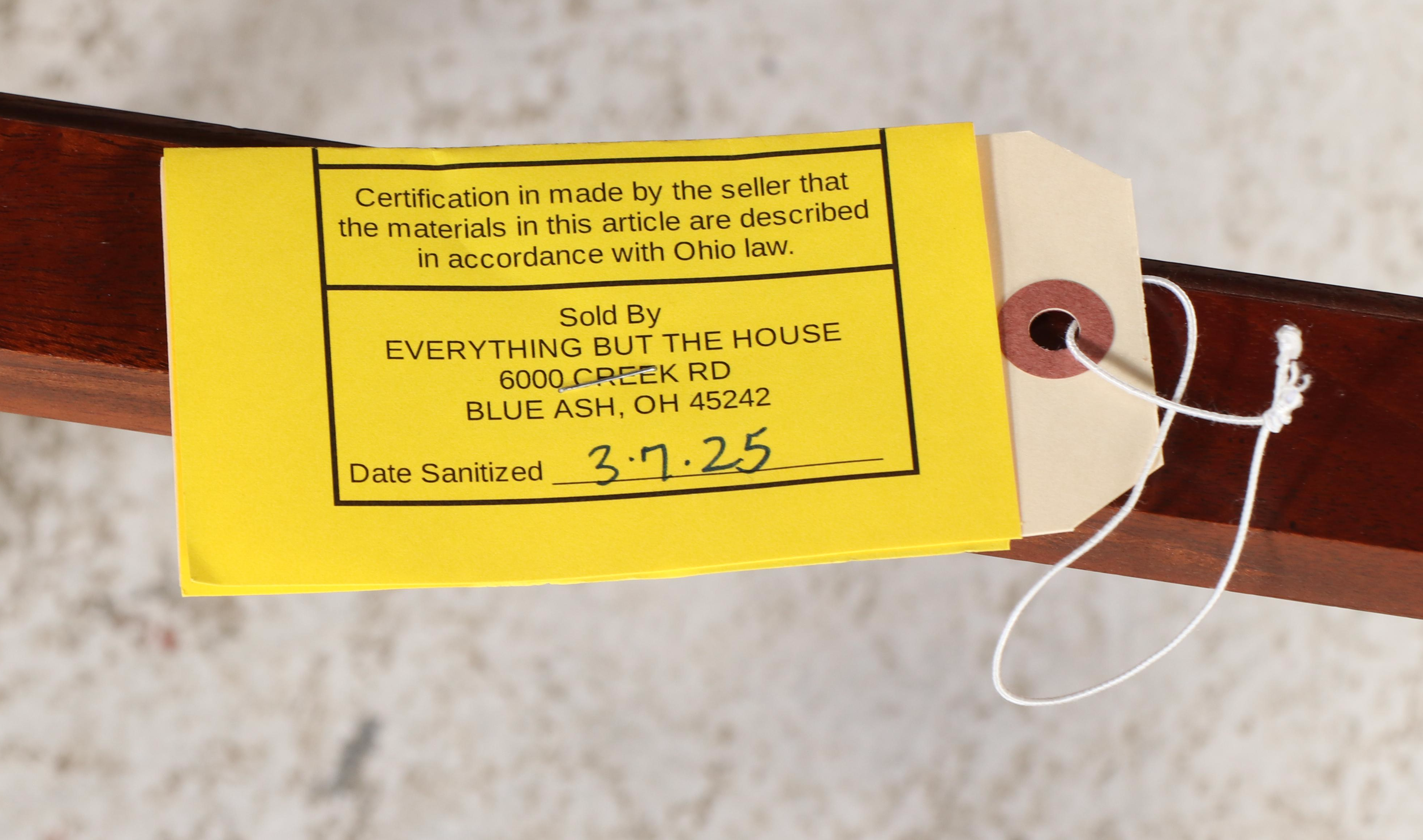 George III Style Mahogany Dining Table and Six Chairs, Late 20th Century