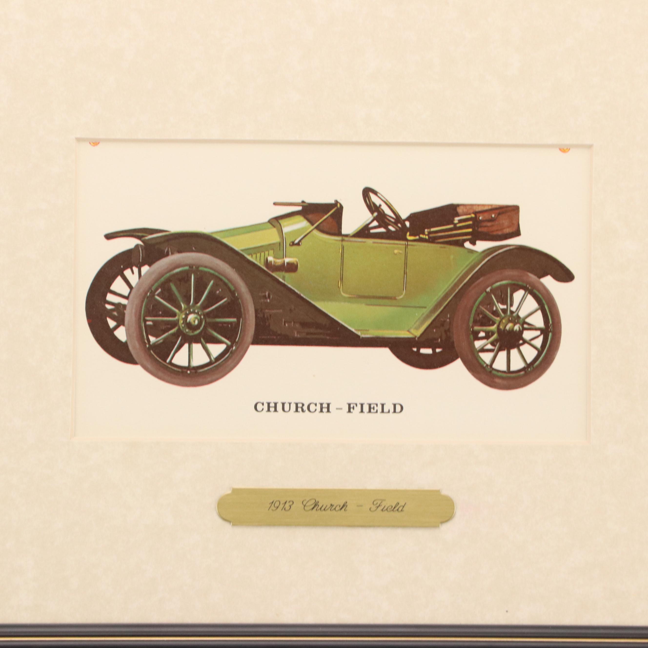 Set of Photographic Prints with 1913 Automotive Designs