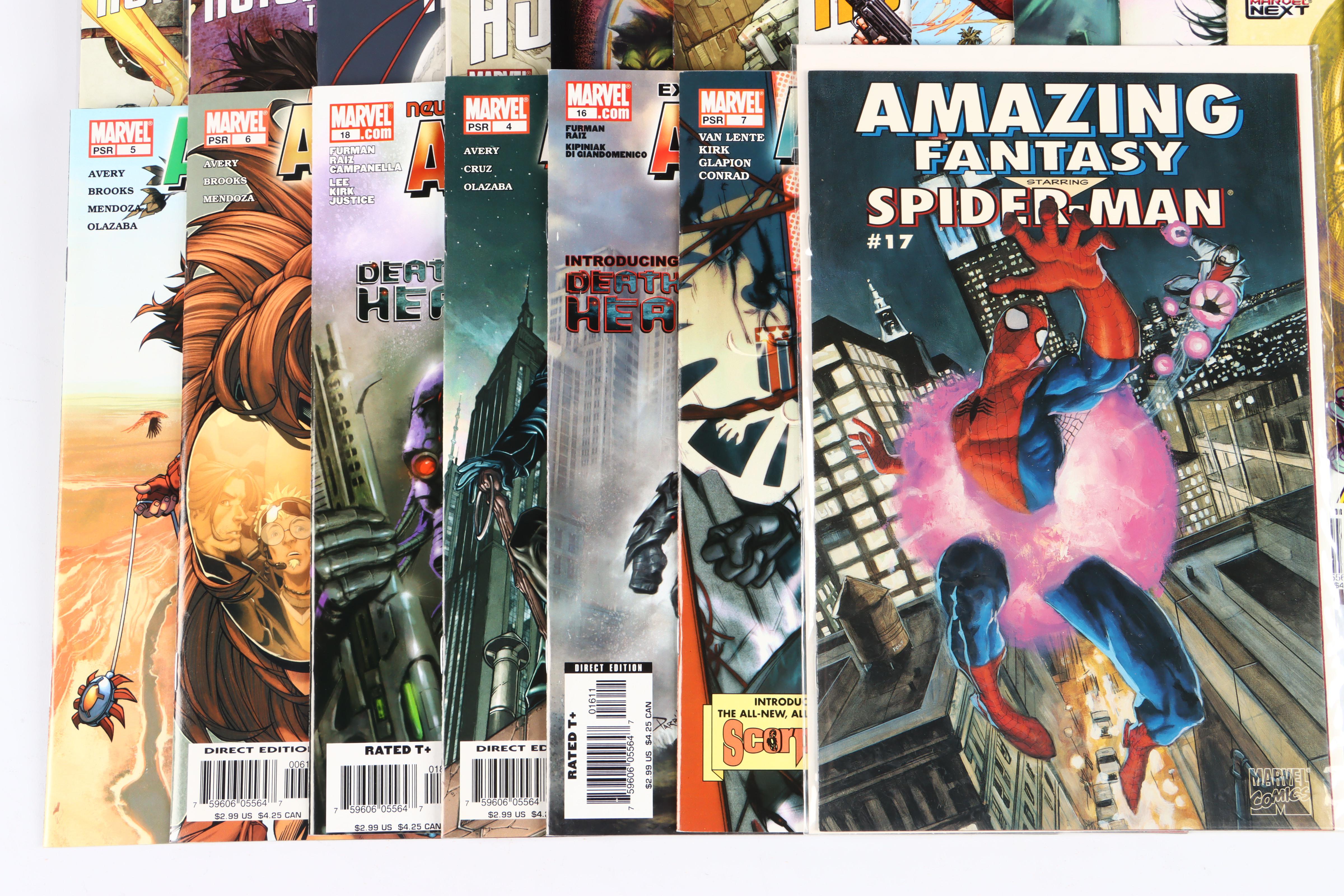 "Amazing Fantasy: Spiderman" #17 and Other Modern Age Marvel Comic Books