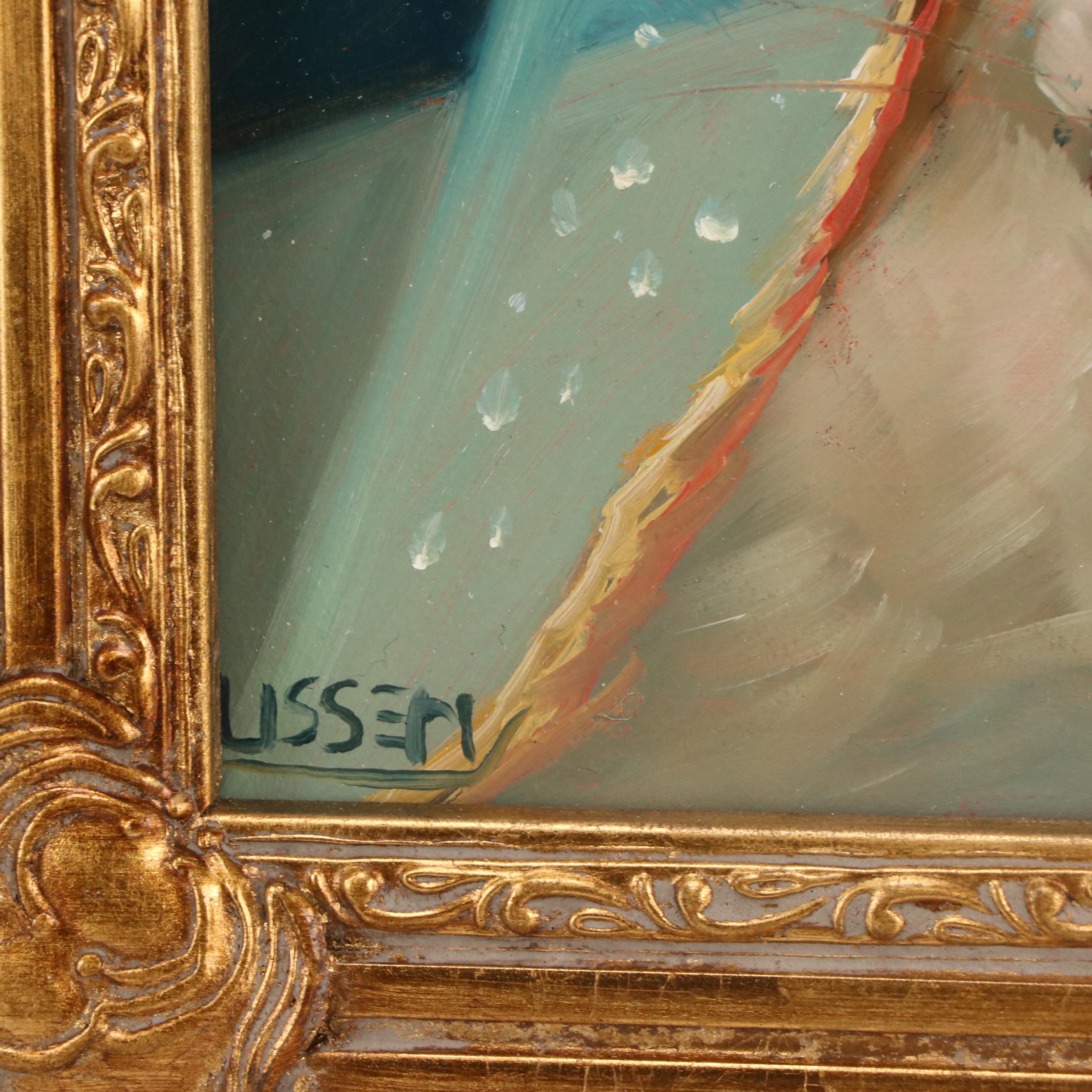 David Ussery Oil Painting of Corgi "WTF," 2024