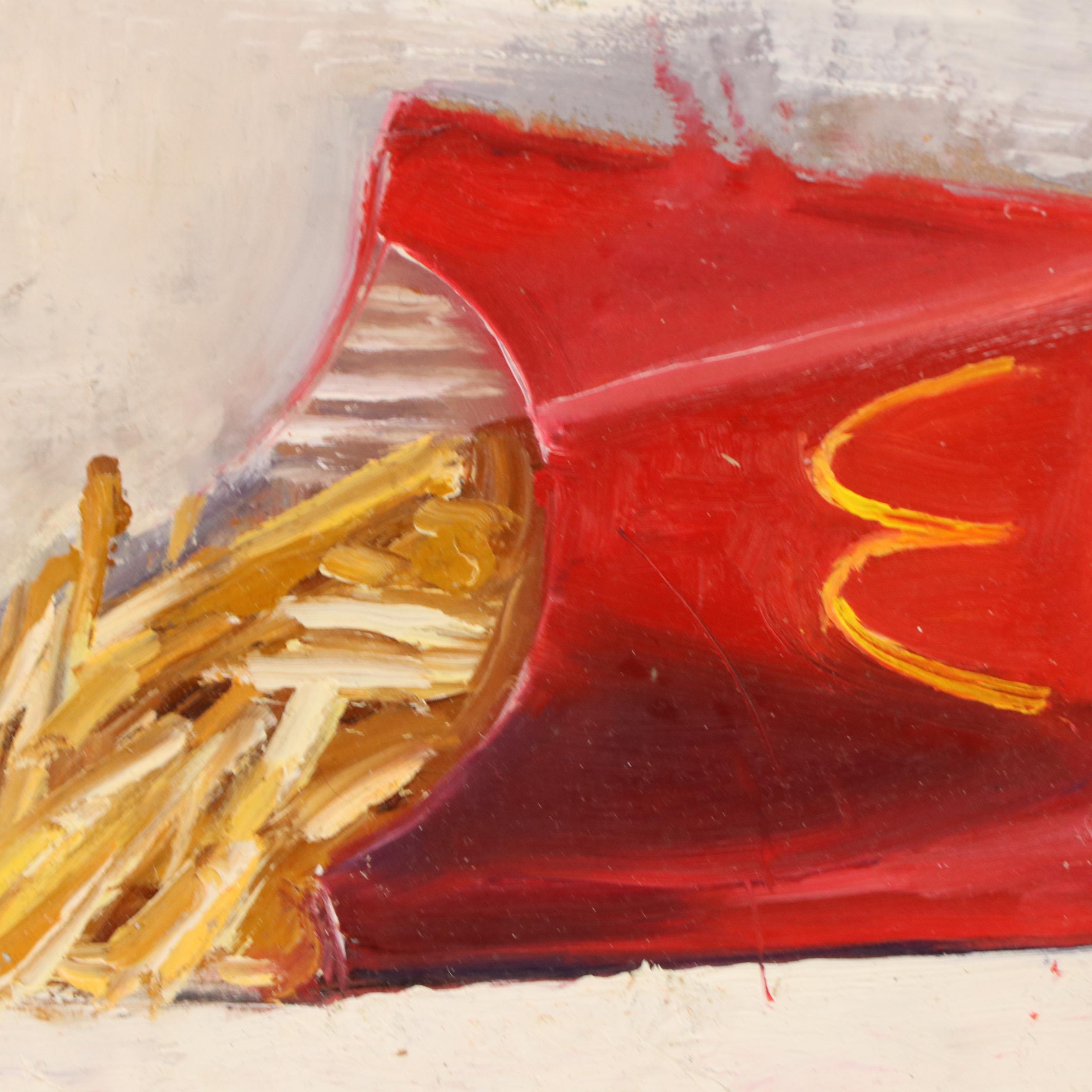Natalia Demenko Oil Painting Still Life with McDonald's Fries