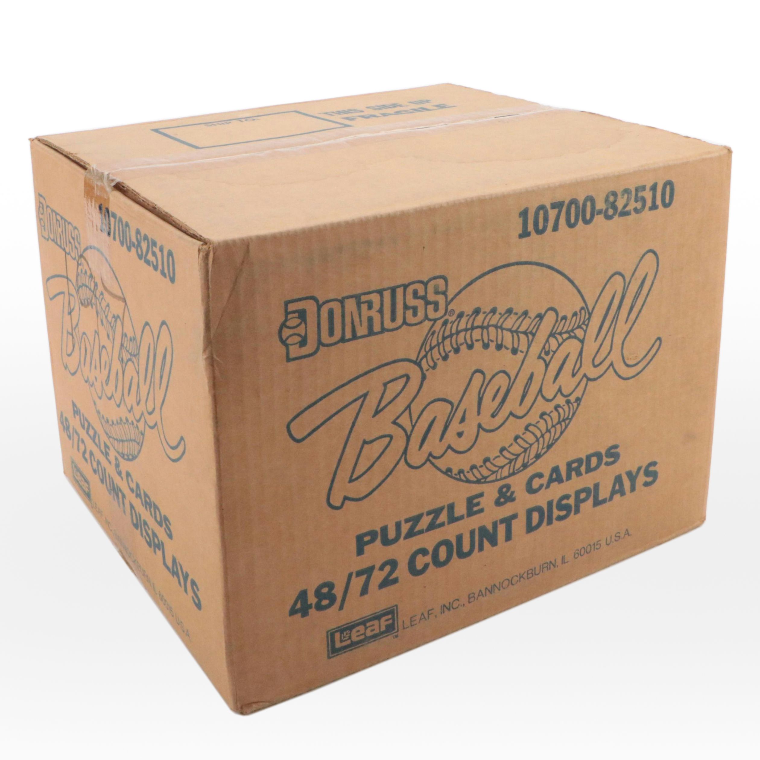 1988 Donruss Sealed Baseball Card Blister Packs and Sealed Case