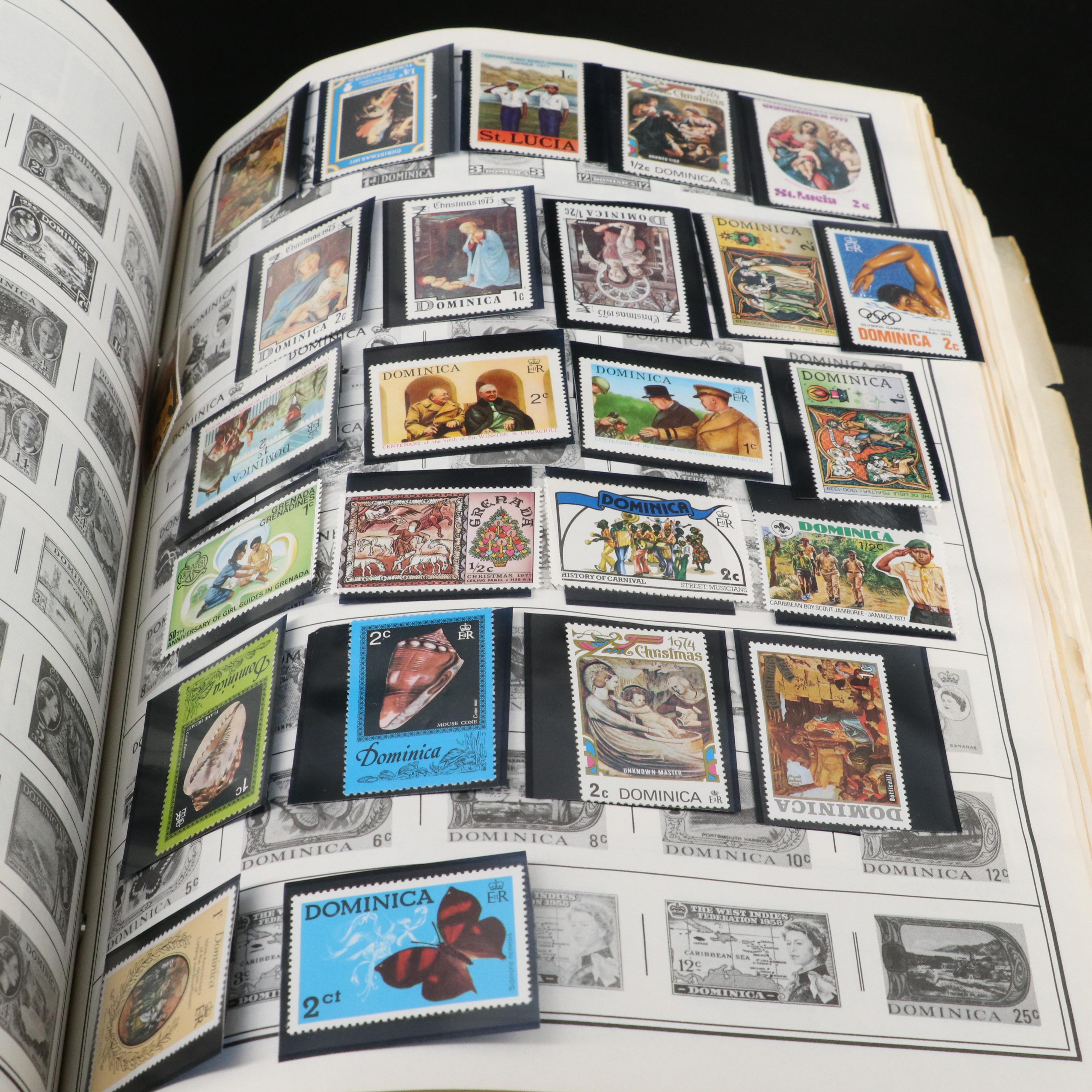 Two H.E. Harris & Co. Standard World Stamp Albums