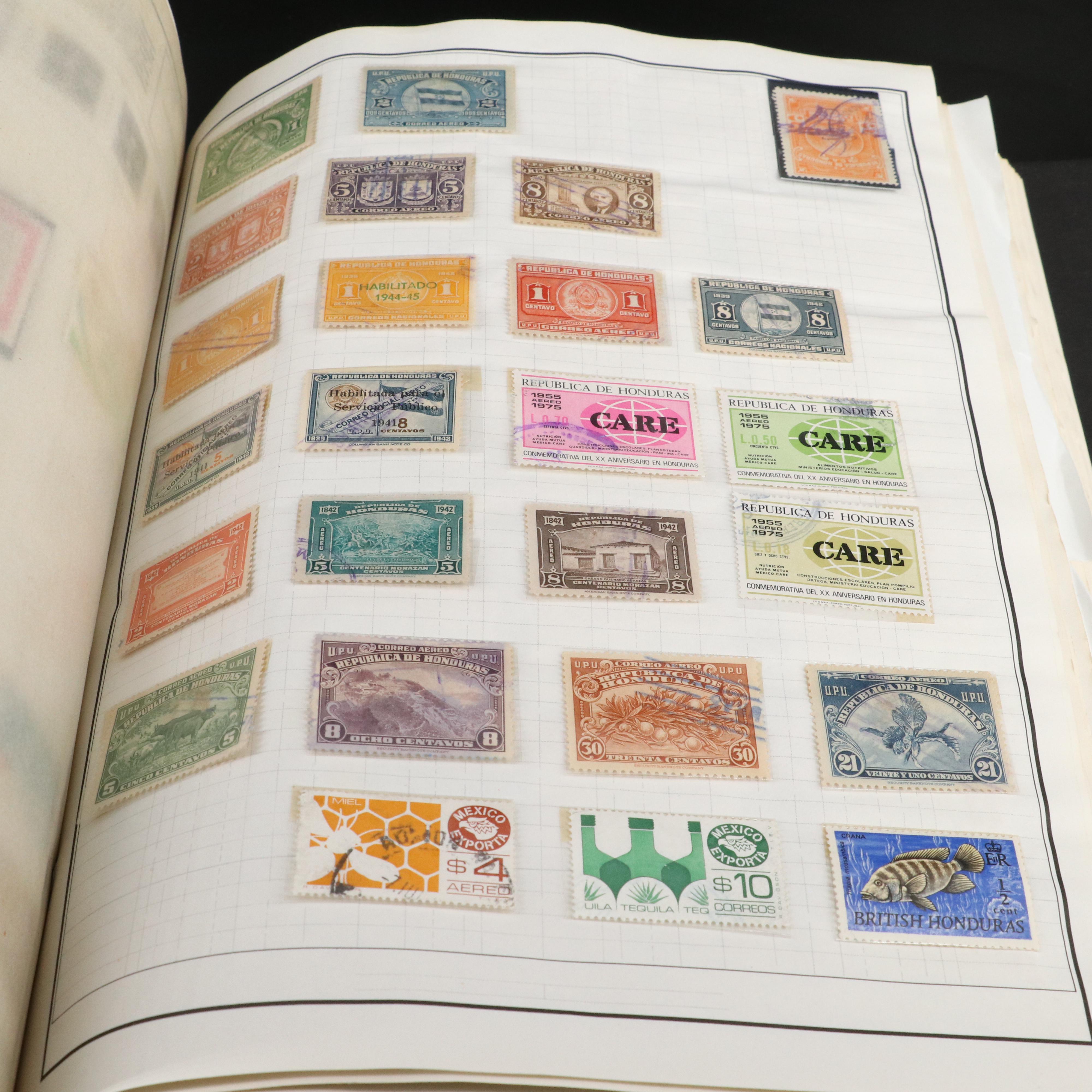 Two H.E. Harris & Co. Standard World Stamp Albums