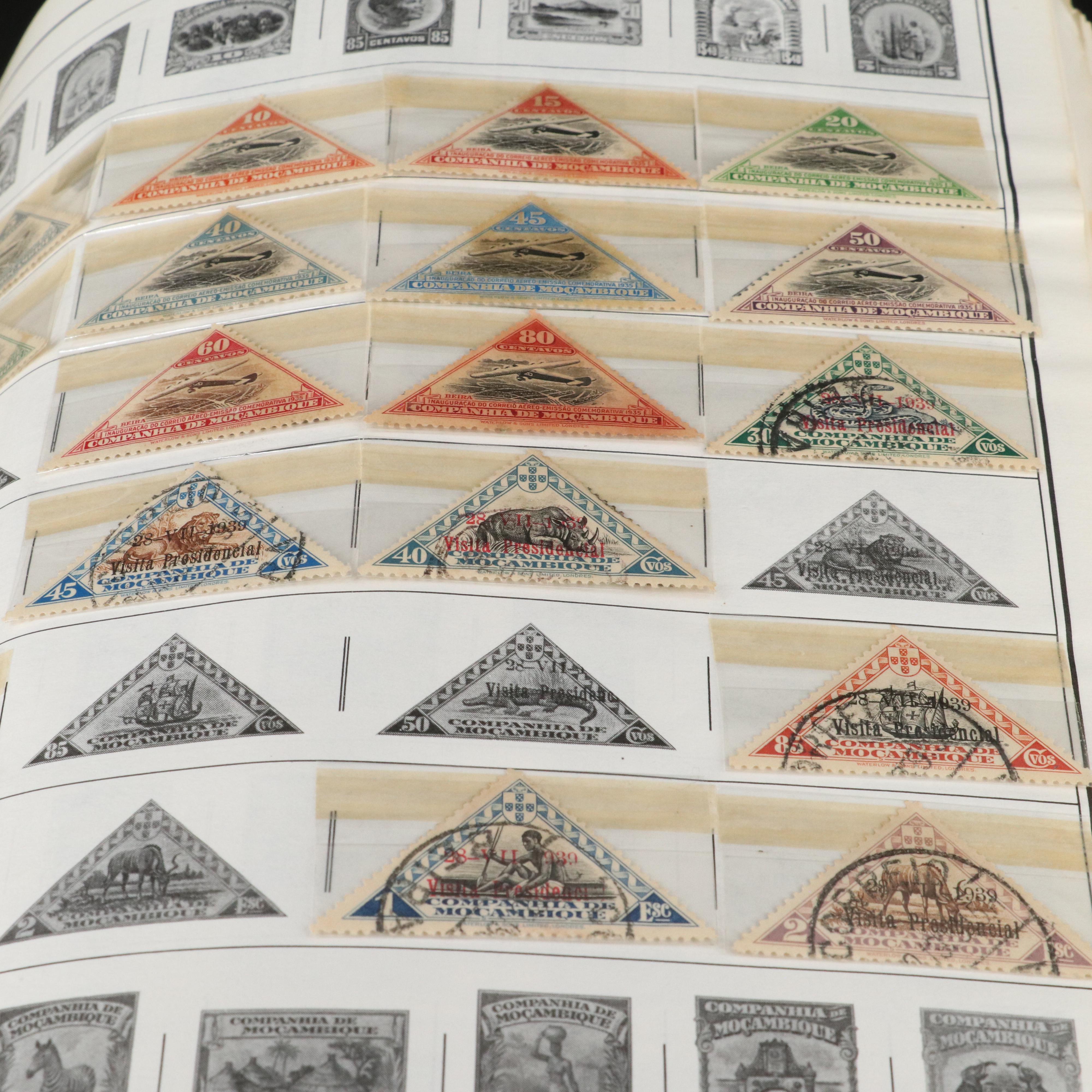 Two H.E. Harris & Co. Standard World Stamp Albums