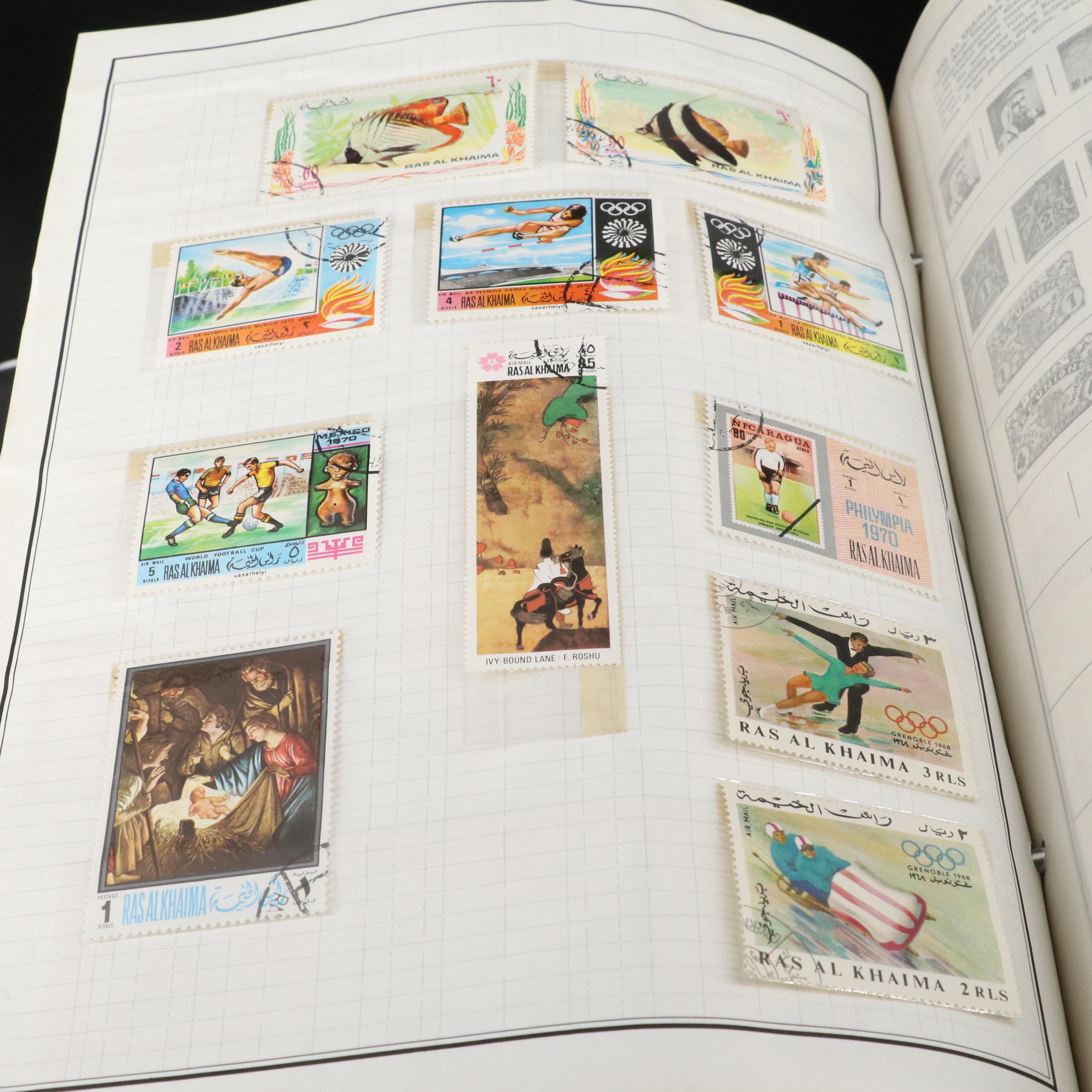 Two H.E. Harris & Co. Standard World Stamp Albums