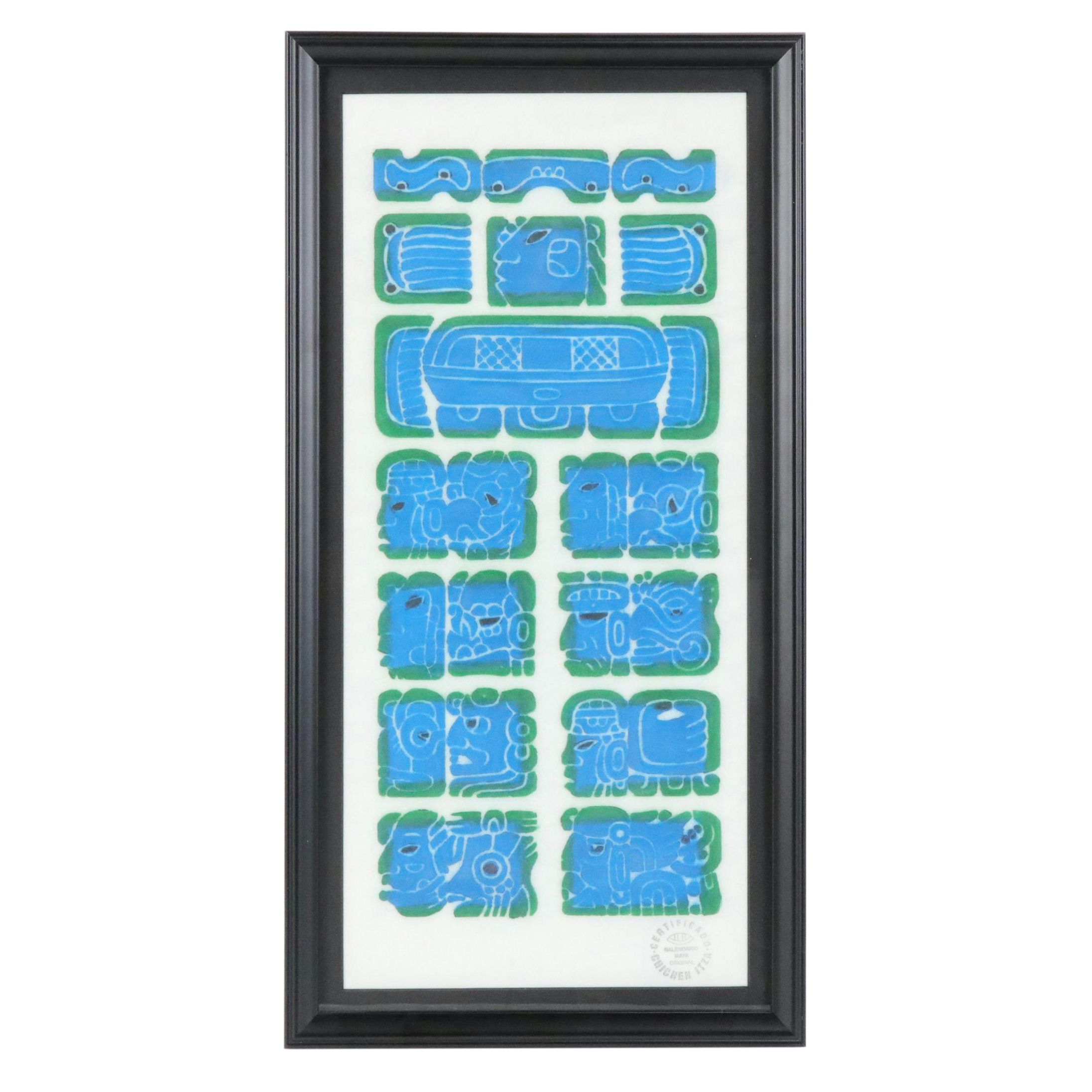 Chichen Itza Painting of Mayan Calendar