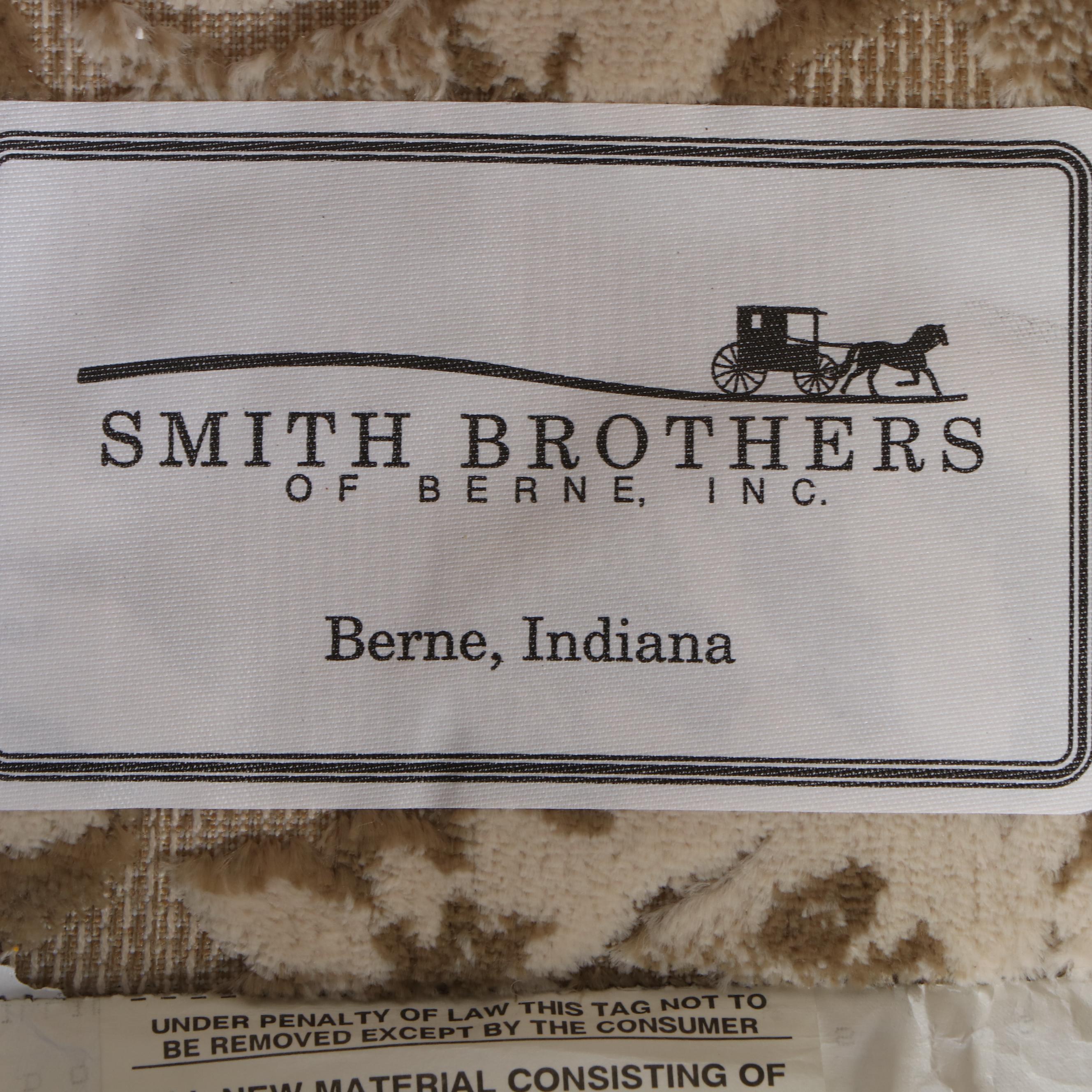 Smith Brothers Chenille Upholstered Sofa with Fringe Skirt, Late 20th Century