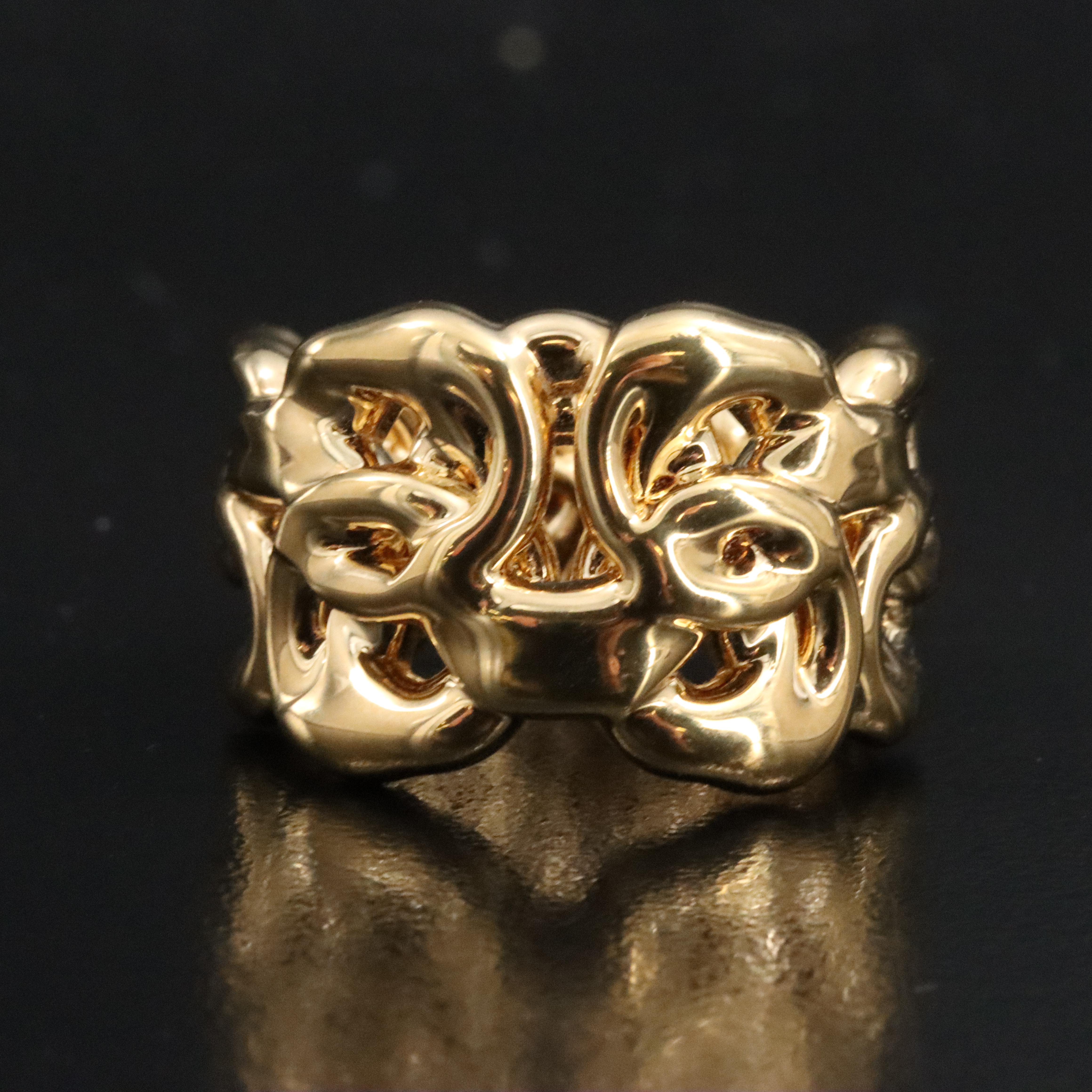 14K Openwork Modern Ring
