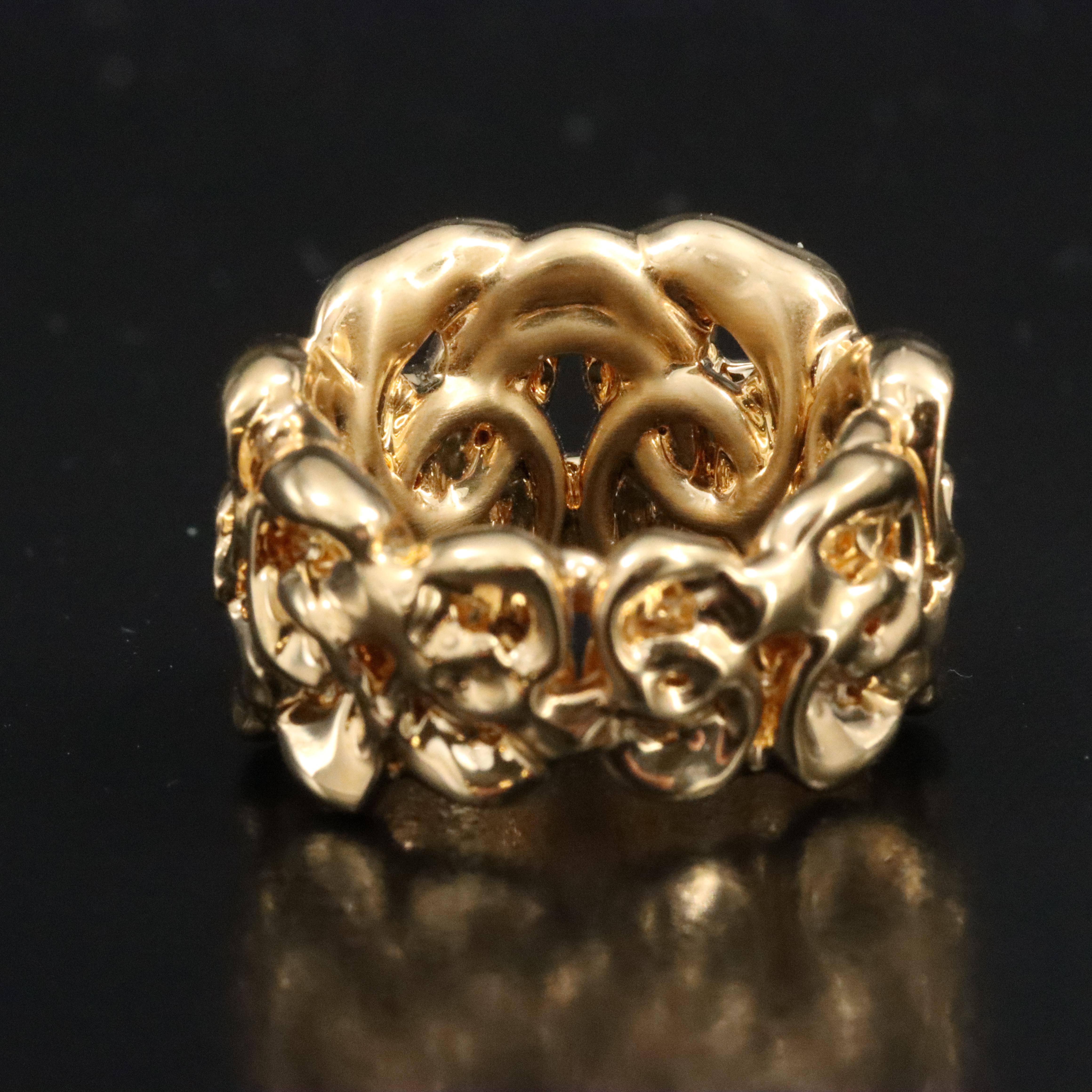 14K Openwork Modern Ring