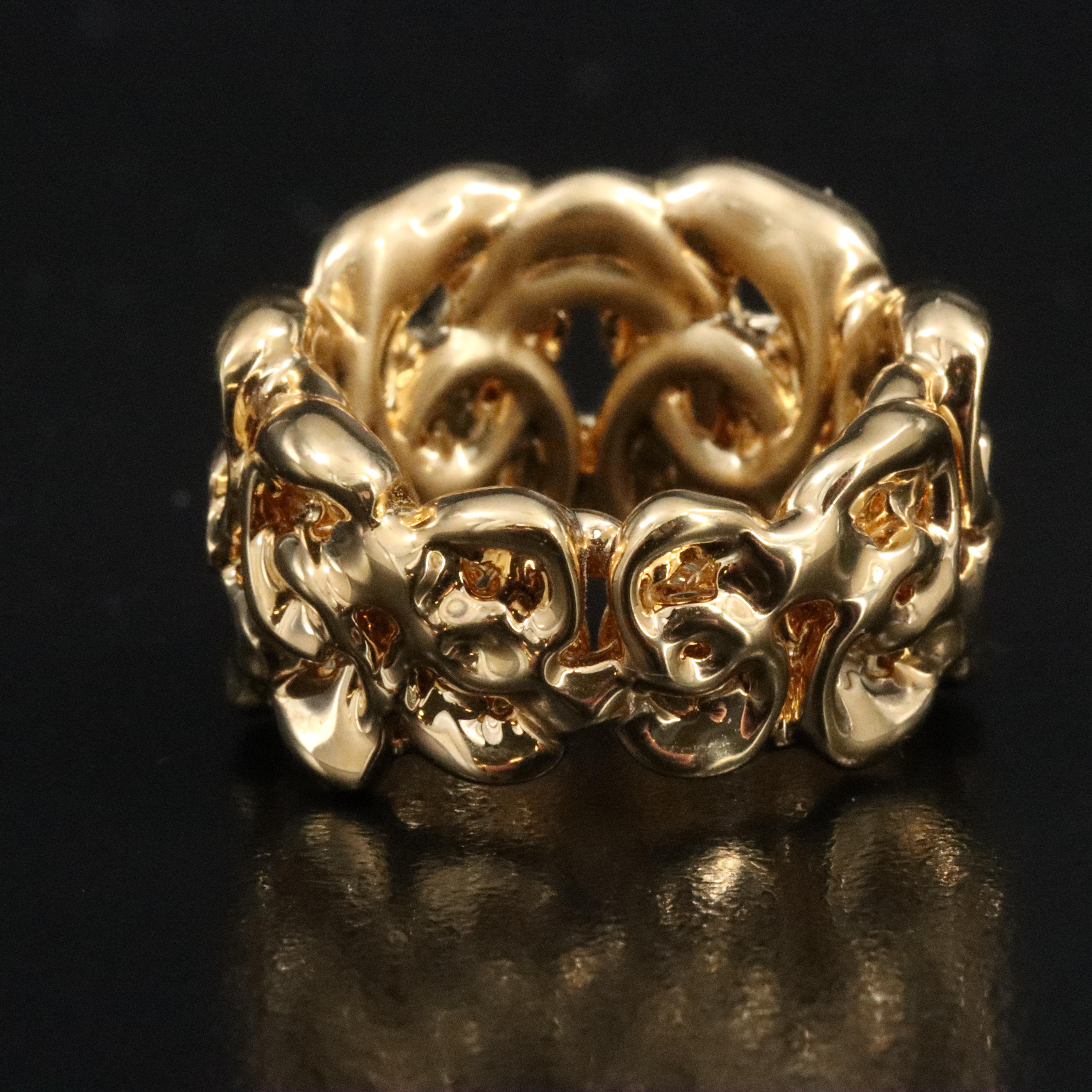 14K Openwork Modern Ring