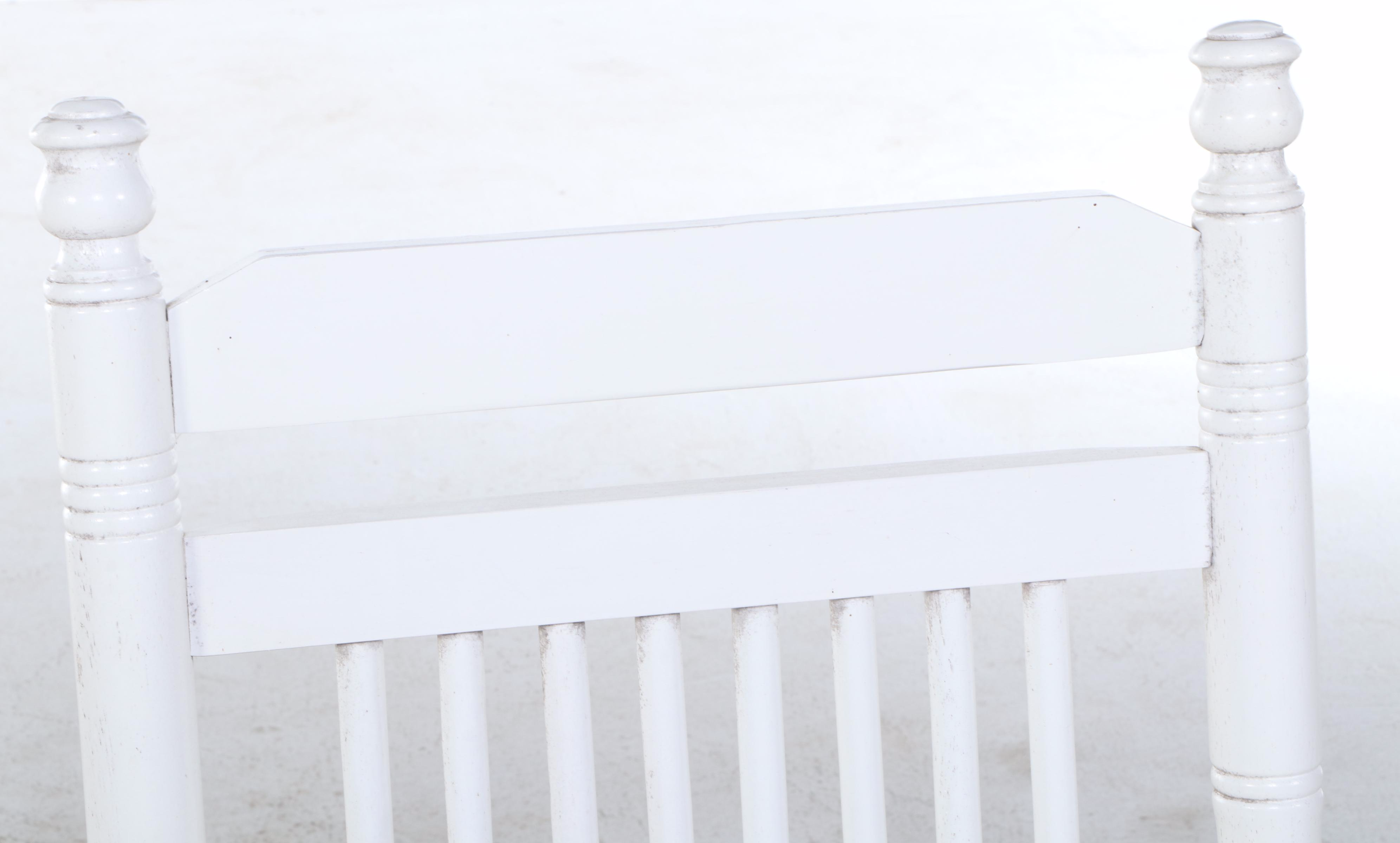 Pair of Cracker Barrel White-Painted Rockers