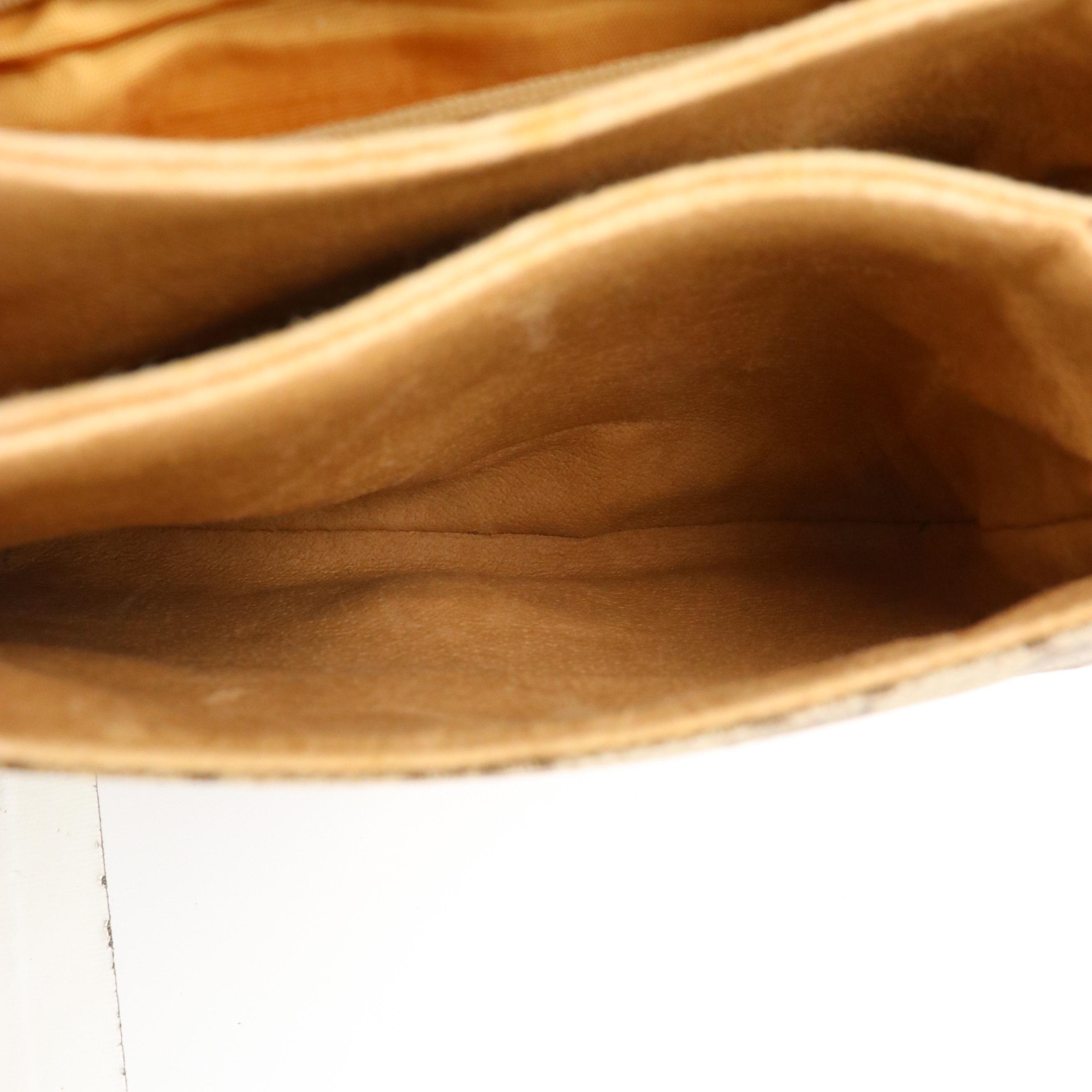 Gucci Accessory Collection Supreme Canvas and Leather Front-Flap Shoulder Bag