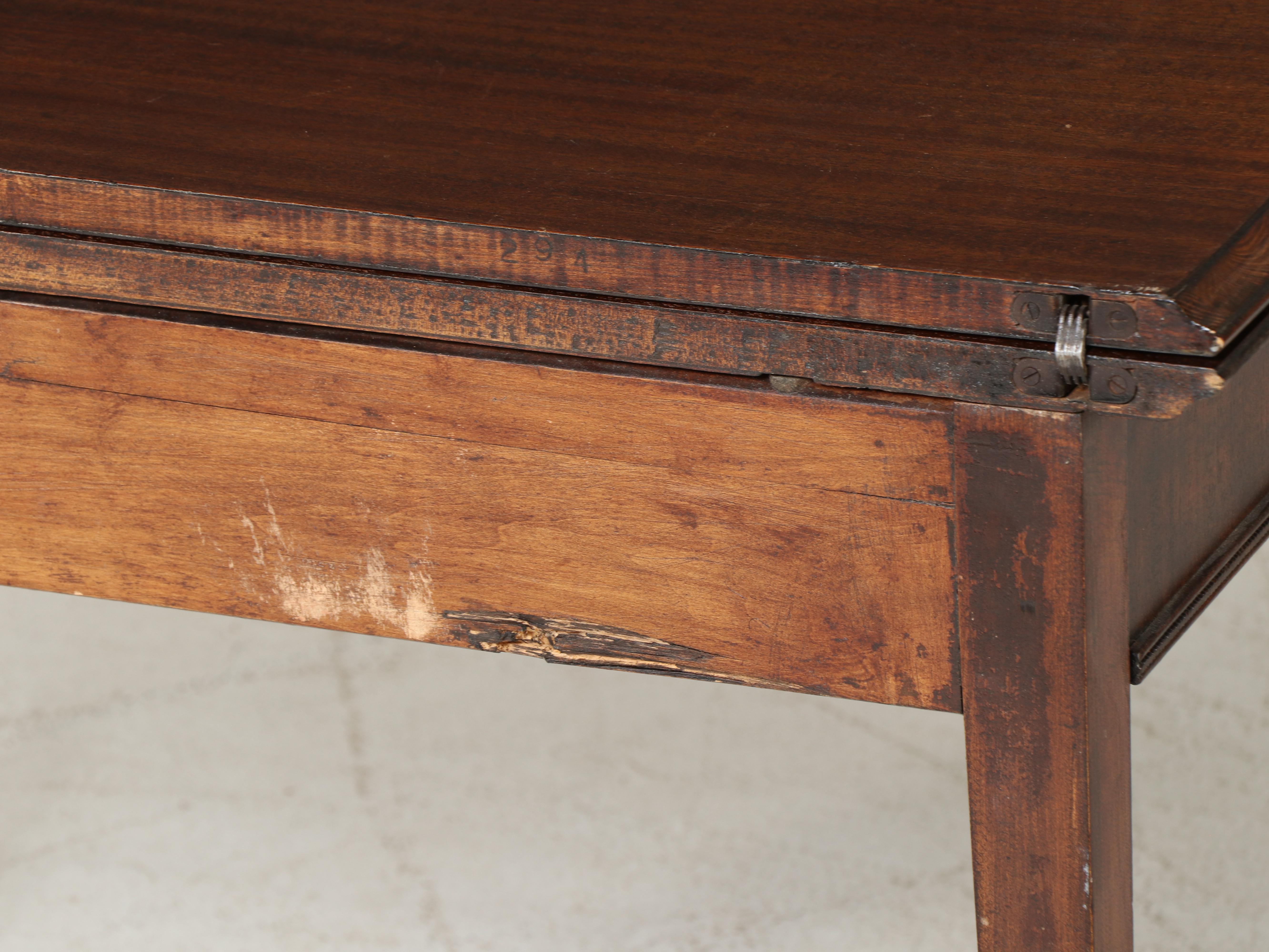 George III Style Mahogany Flip-Top Dining Table, Early 20th Century