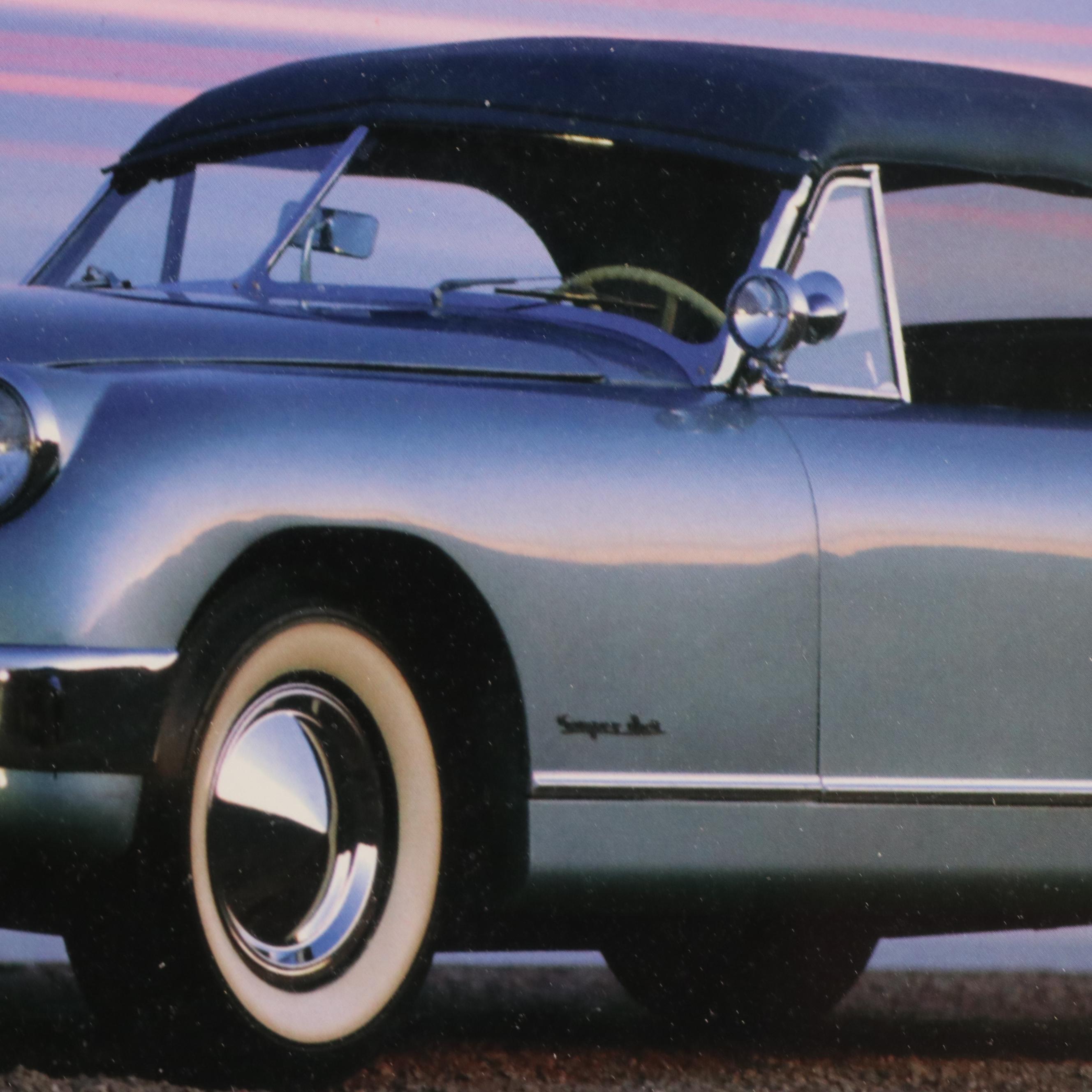 Four Offset Lithograph Automotive Prints Including "1951 Muntz Jet"