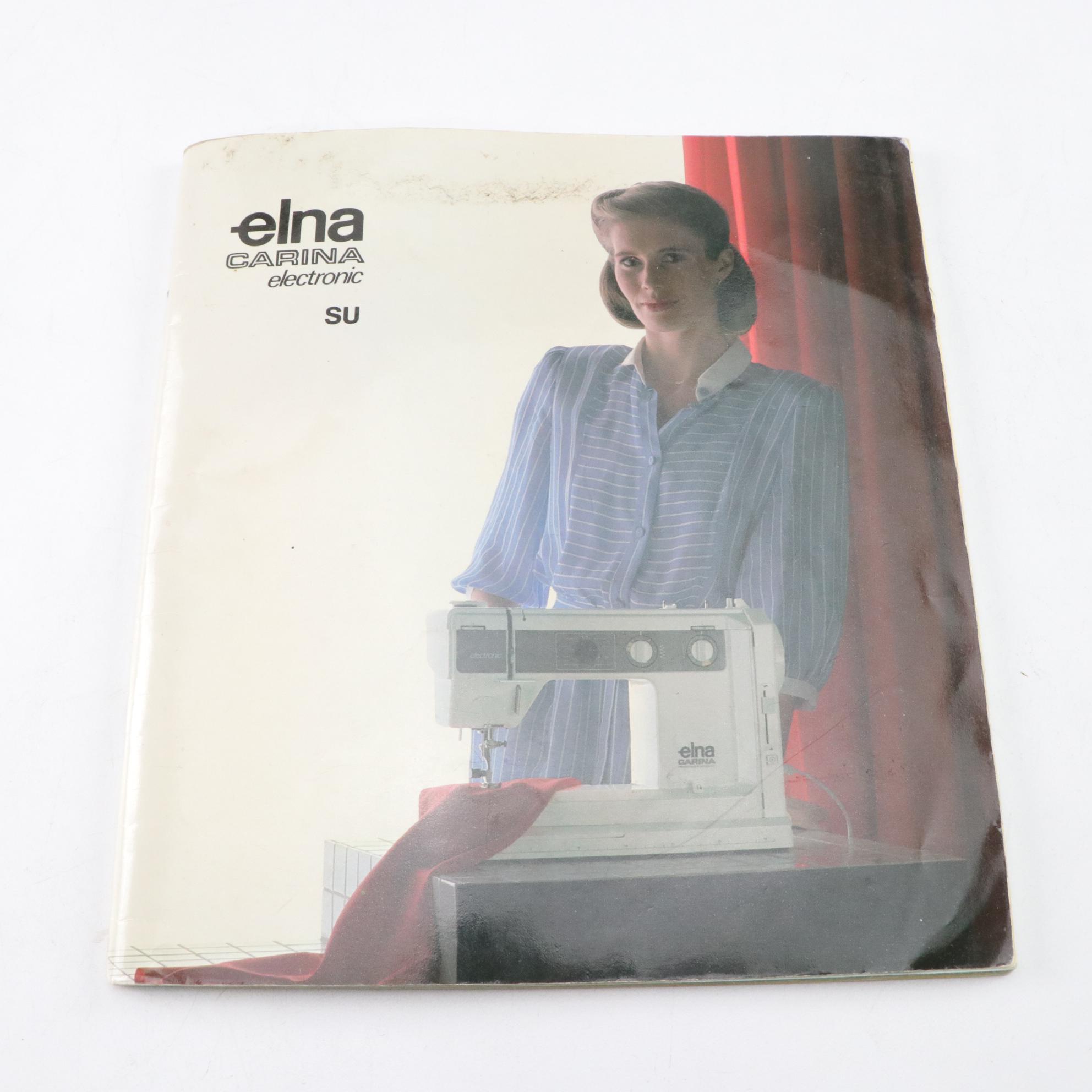 Elna "Carina SU" & "Elnita ZZ" Electric Sewing Machines & Accessories, 1980s