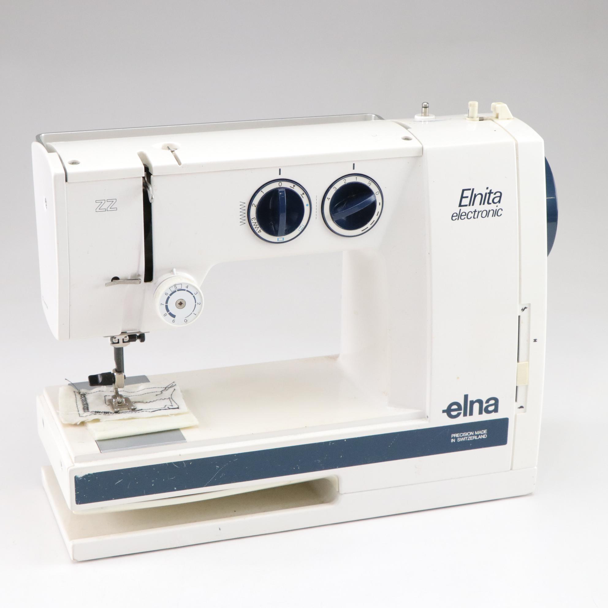 Elna "Carina SU" & "Elnita ZZ" Electric Sewing Machines & Accessories, 1980s