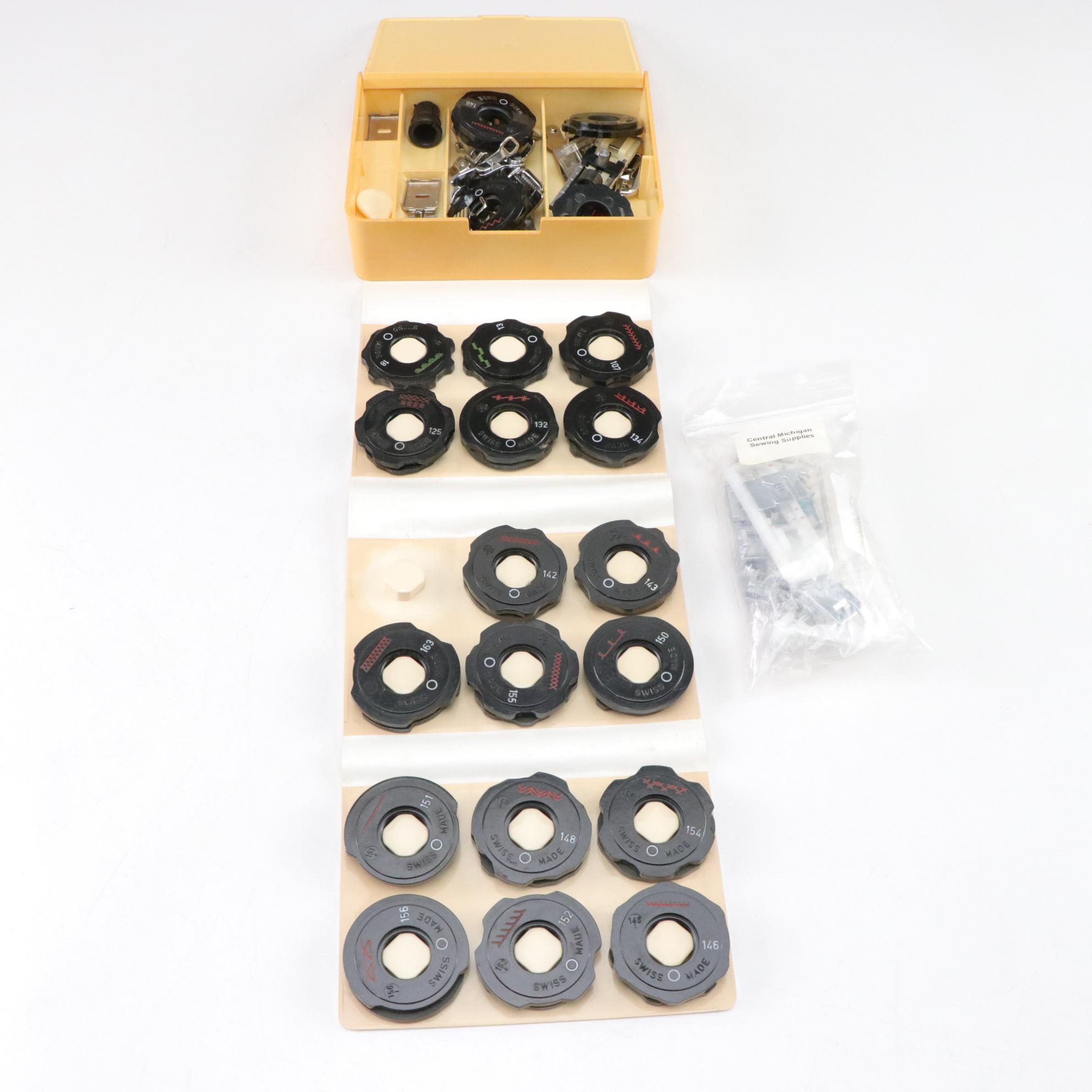 Elna "Carina SU" & "Elnita ZZ" Electric Sewing Machines & Accessories, 1980s